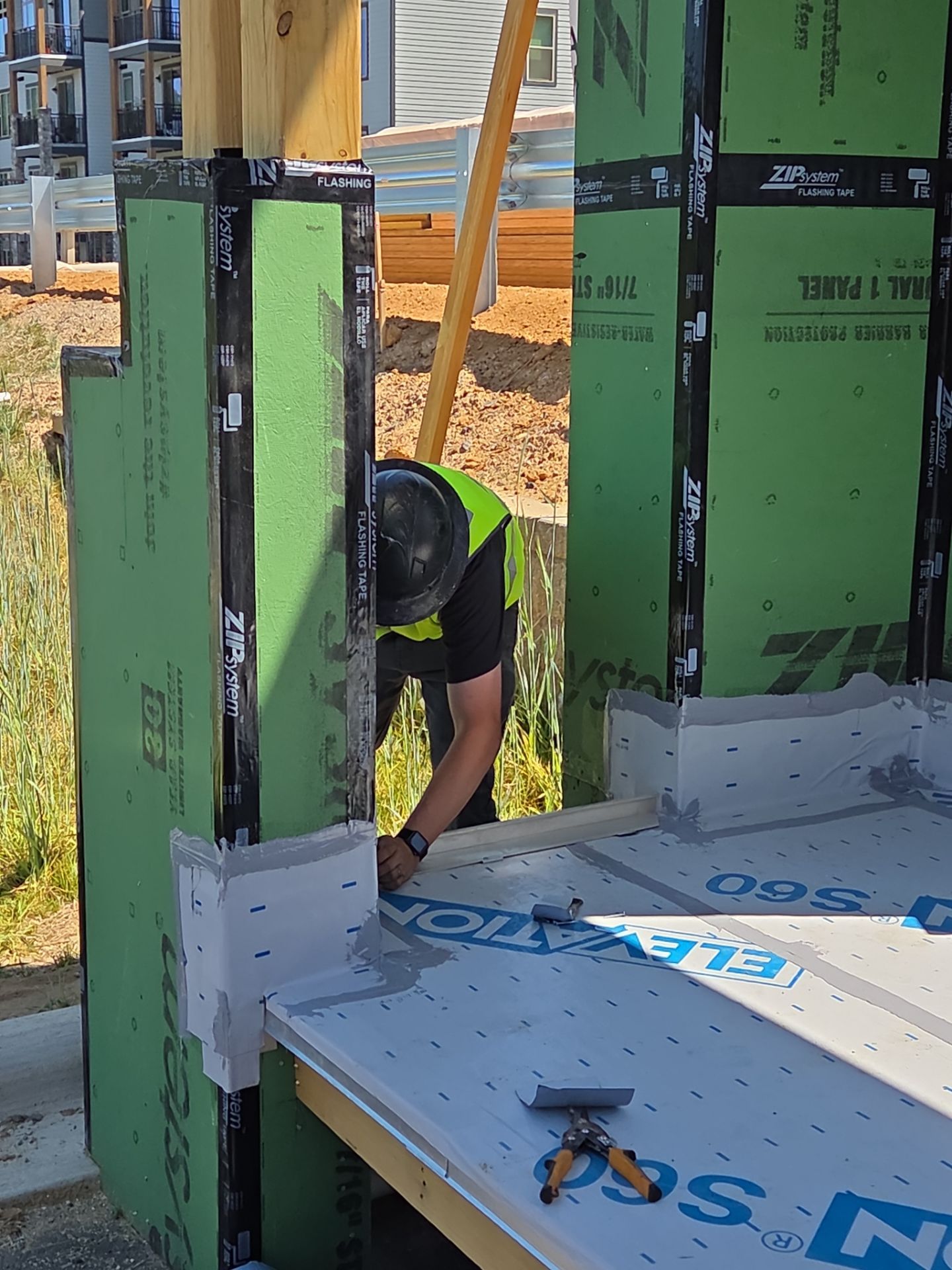 Mock-up Installation Progress by A3 Architecture, LLC