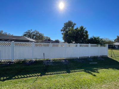Vinyl Fence Installation using Vinyl Privacy Fence 