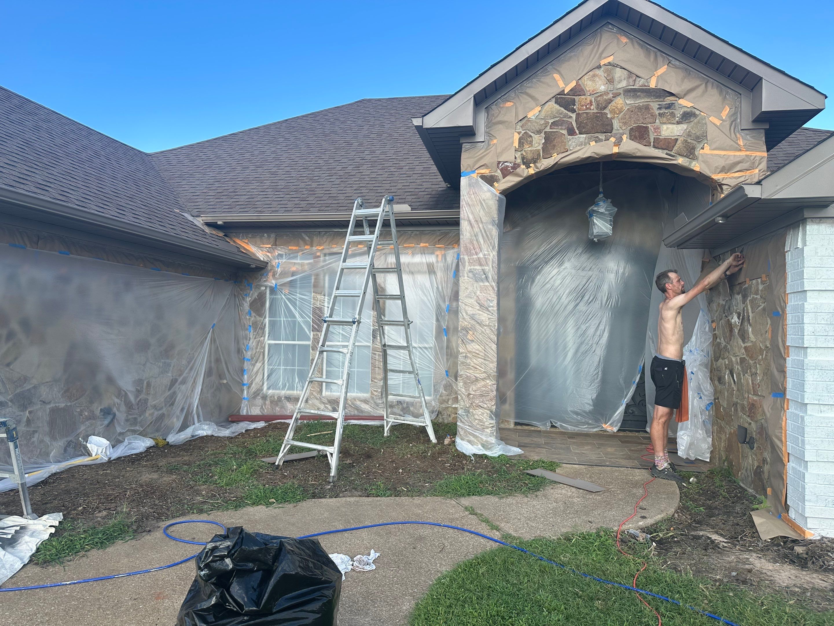 Exterior Transformation in Troup Texas by Quality Coats Painting