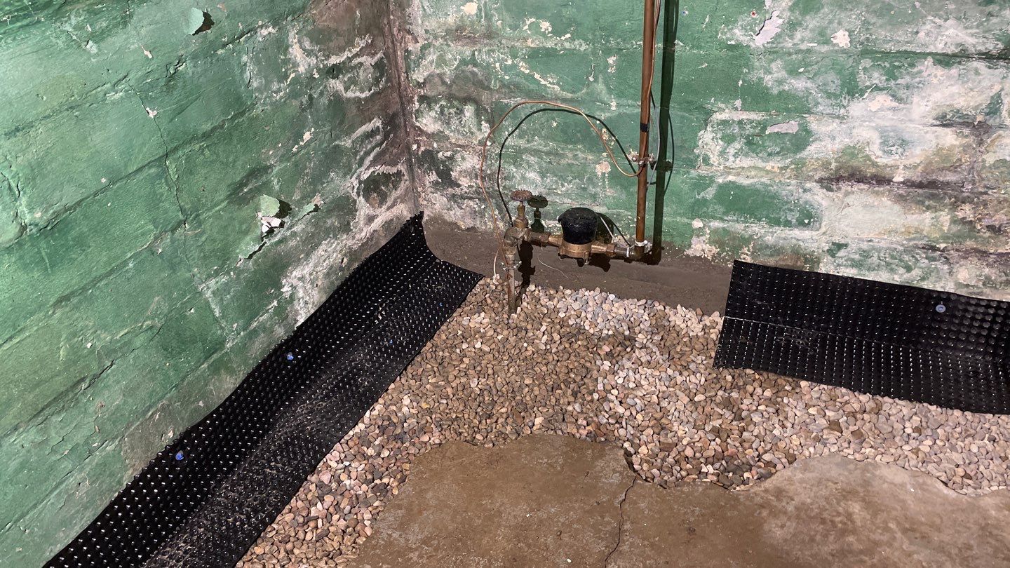 Interior Drain Tile for a South Minneapolis Basement by Waterproofing Northeast