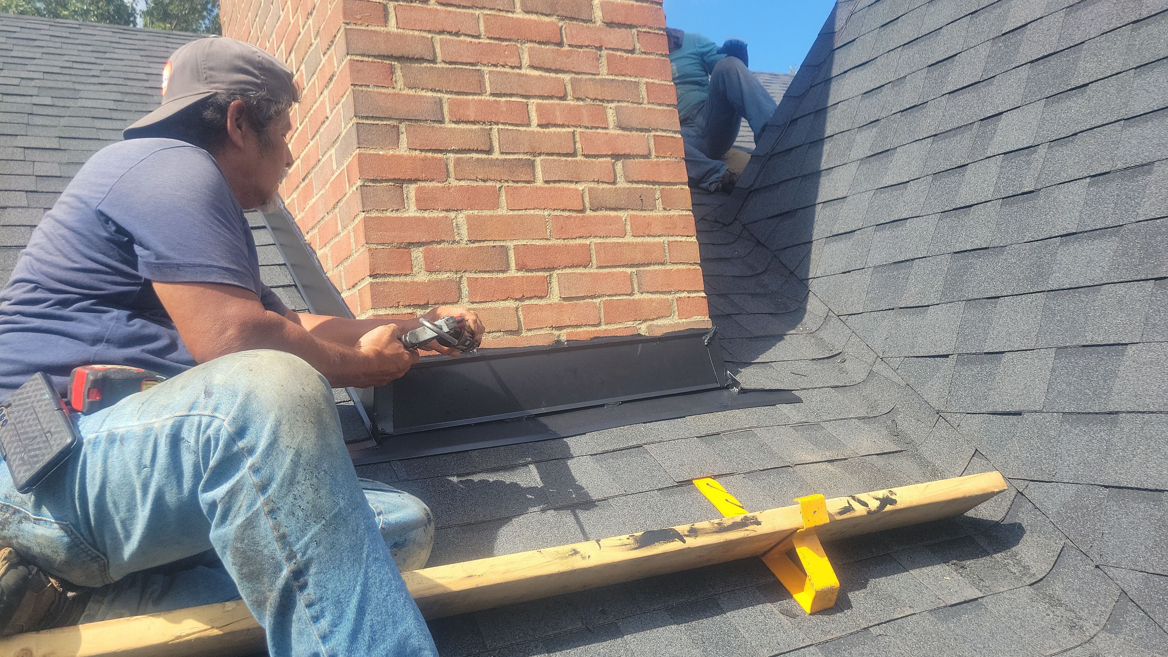 Roof Replacement using CertainTeed Landmark Moire Black by 180 Contractors