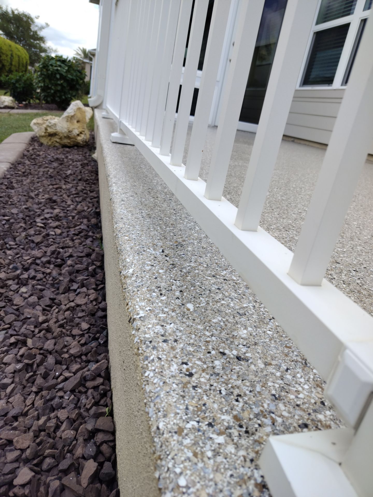 Patio with Claystone  by Innovative Concrete Coatings 