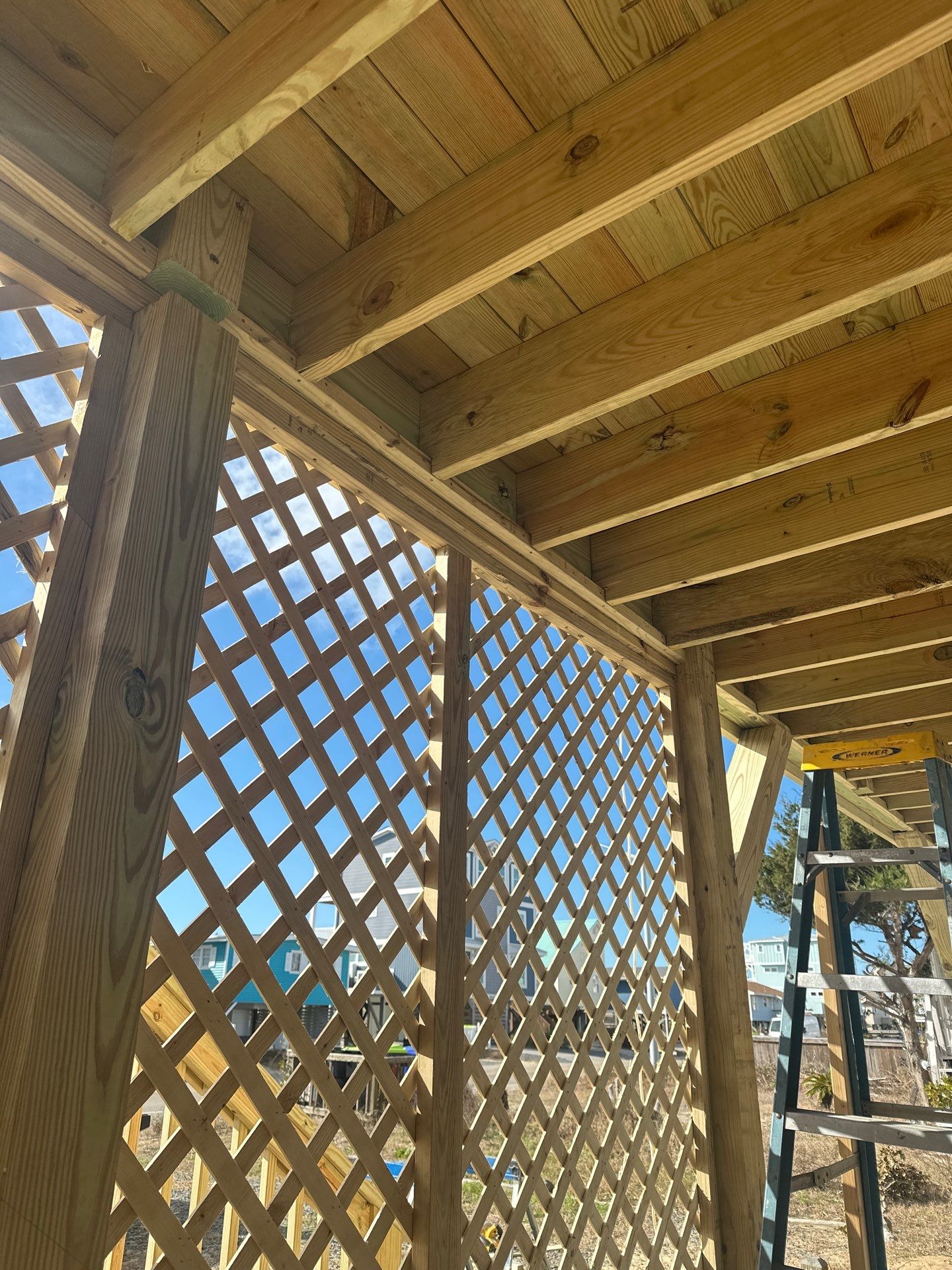 Deck Construction in Oak Island, NC | Coastal Outdoor Living Project by RGR Construction and Roofing, LLC