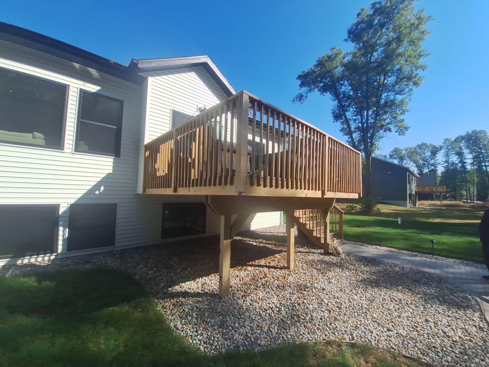 Deck Staining, Repairs & Sunshade Installation by Gordon Painting