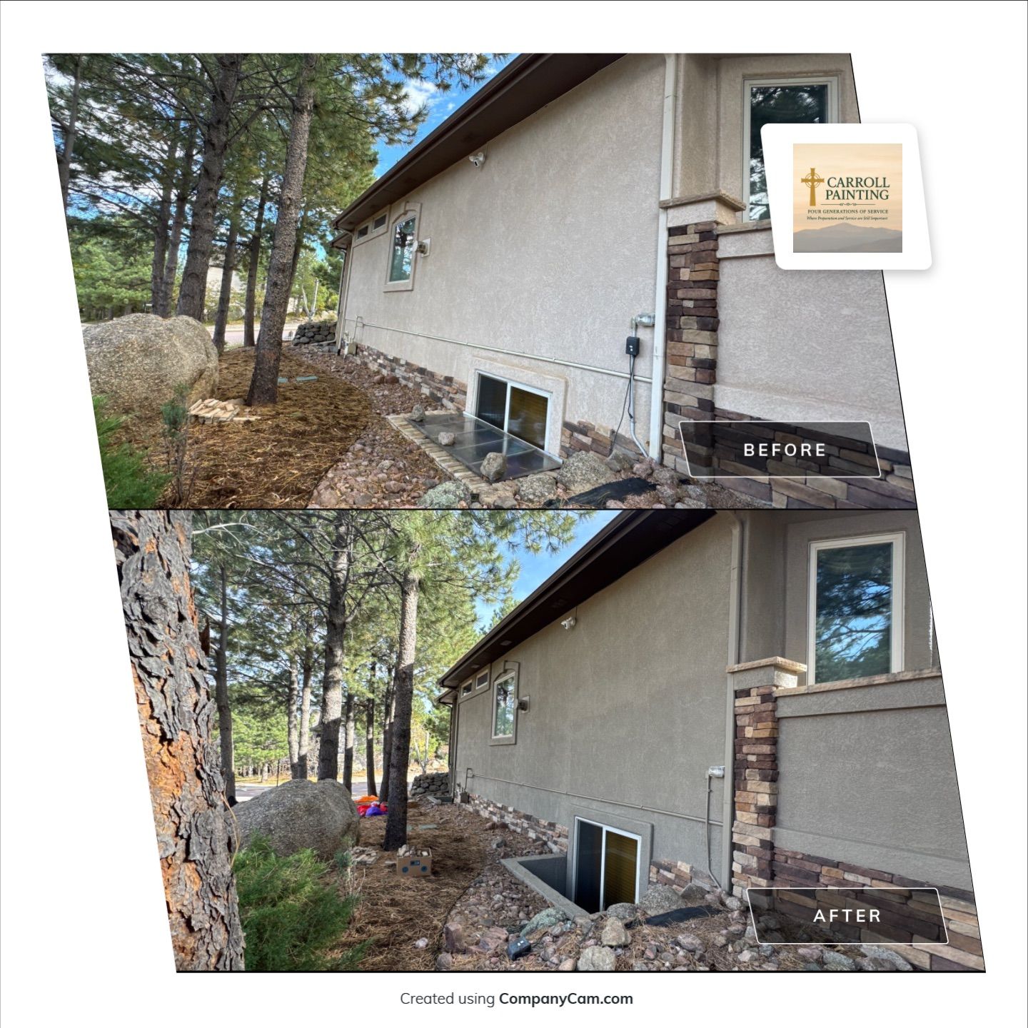 Elastomeric Stucco Coating Project in The Broadmoor Bluffs by Carroll Painting LLC
