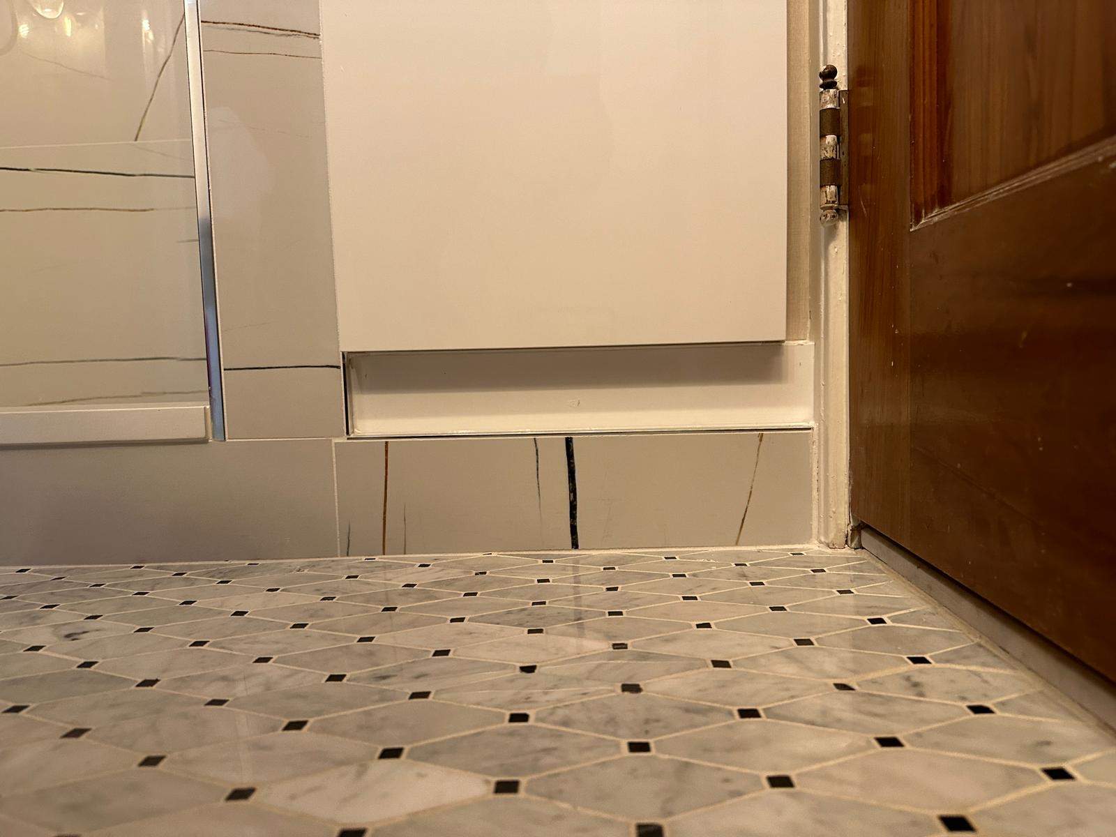 San Antonio Kitchen and Bathroom Remodel Featuring Marble-Patterned Tiles by Mena stone surfaces