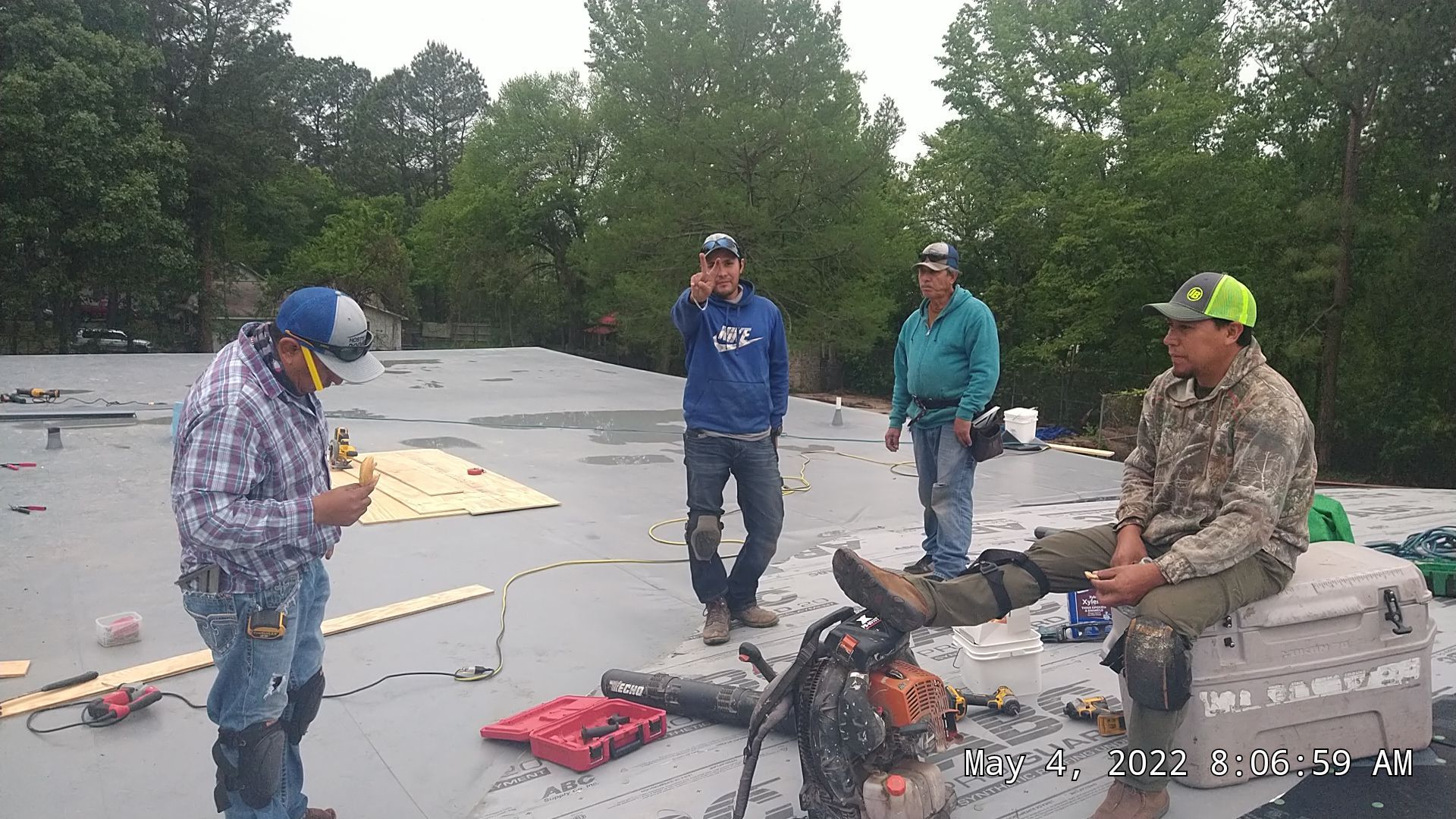 Commercial Roofing Installation using 50 mil PVC by Hostetler Roofing