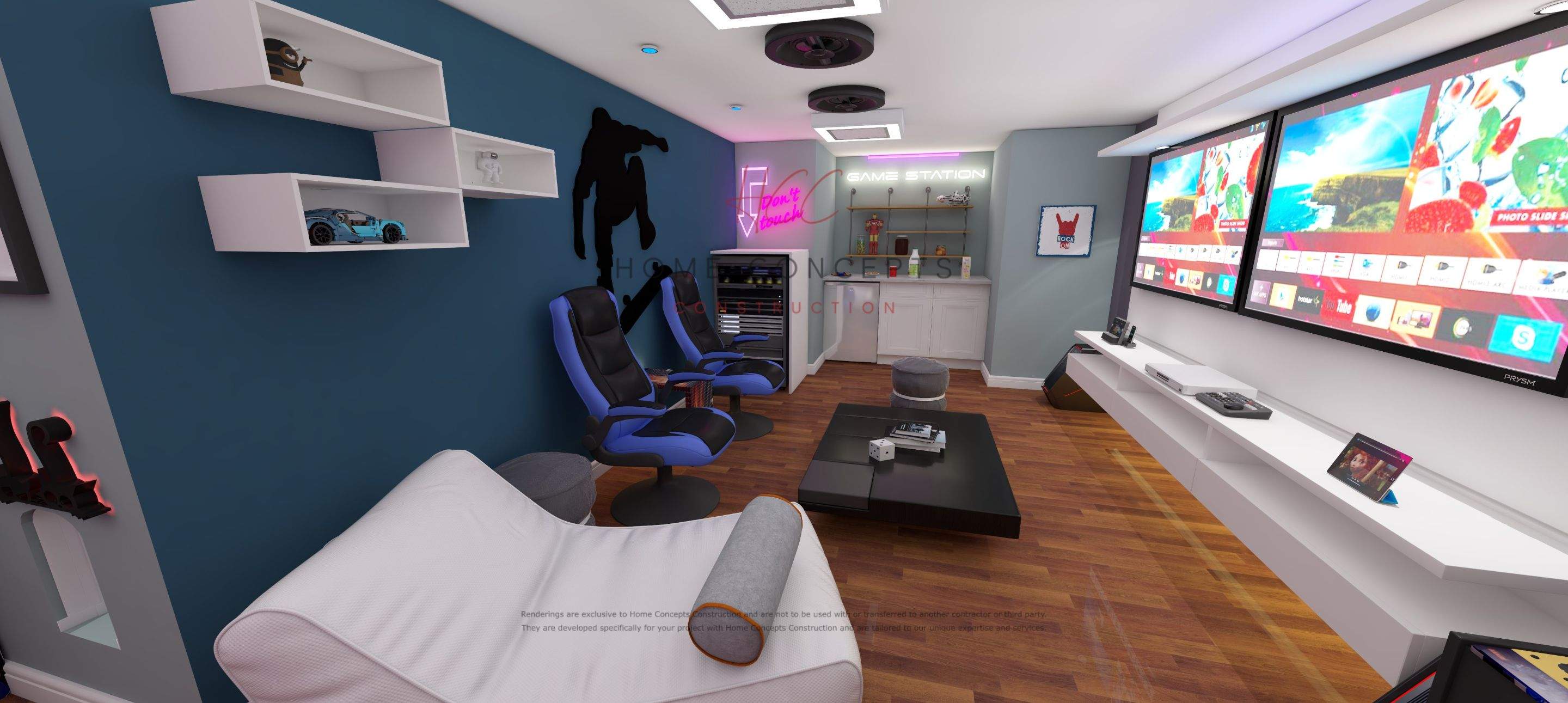 Basement Remodel  by Home Concepts Construction