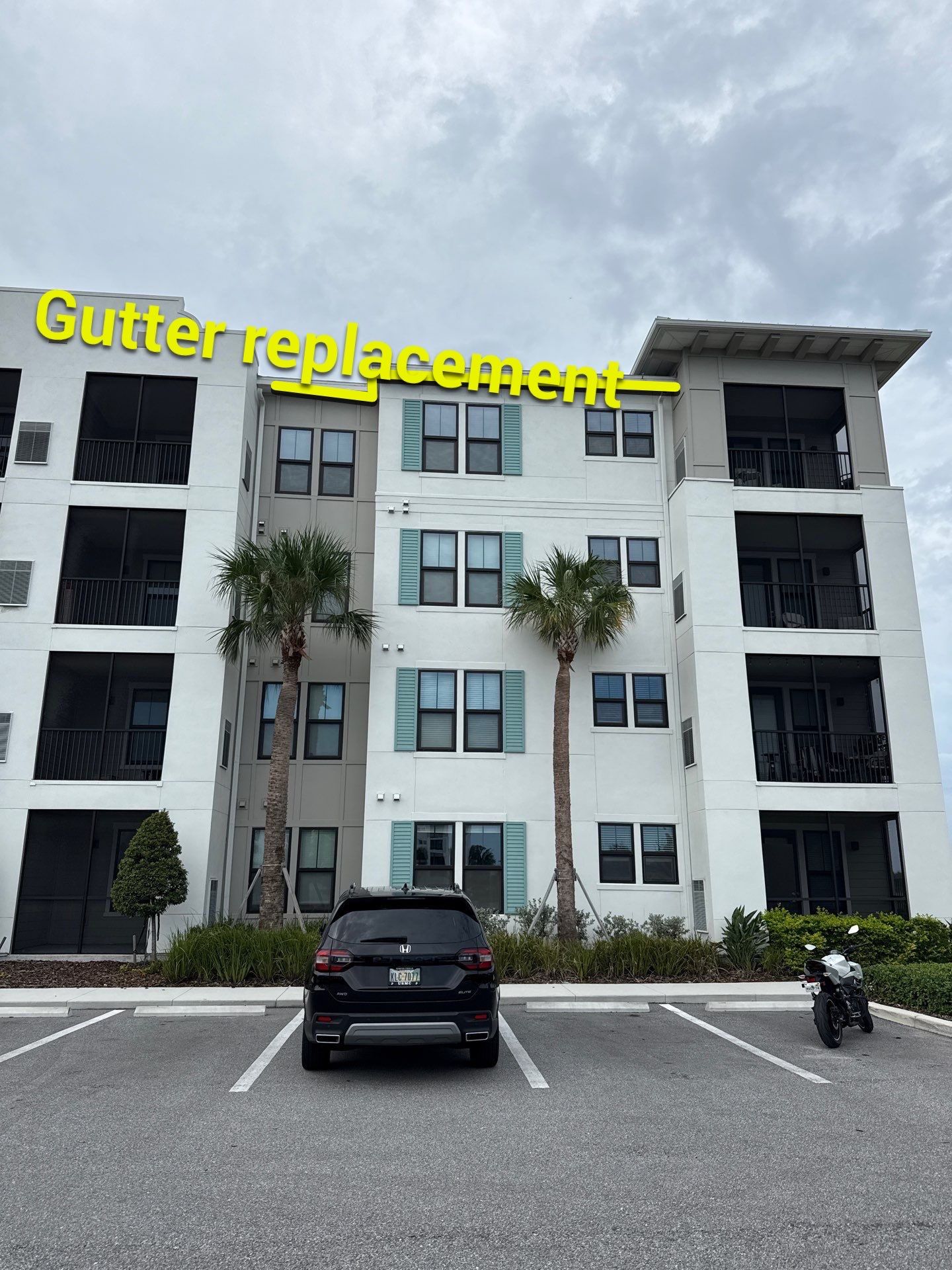 Replace gutter using gutter installation in Bradenton FL by Gutter Professors