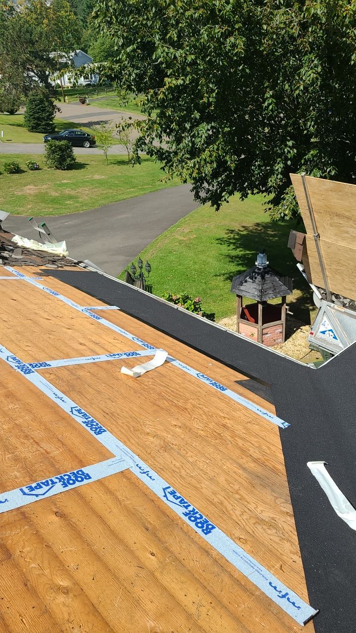 Residential Roofing Installation using Owens Corning Duration Slatestone Gray by A Plus Exterior