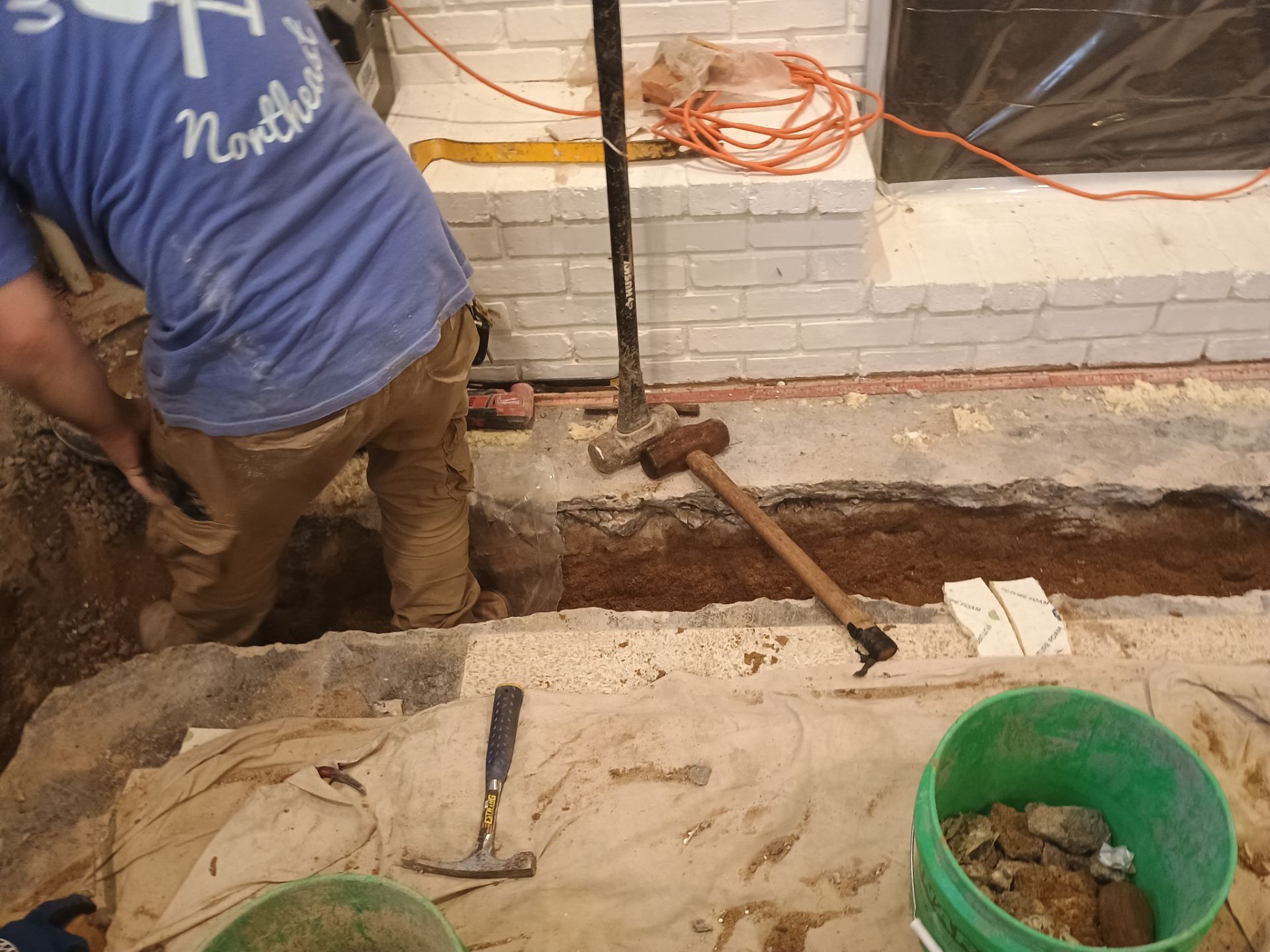 Interior Drain Tile & Sump Pump in Northwest Minneapolis by Waterproofing Northeast