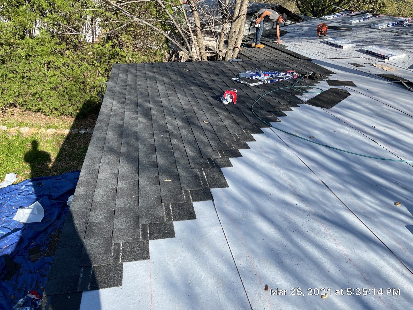 Historical Home needed a full decking and new roof by First United Roofing & Construction