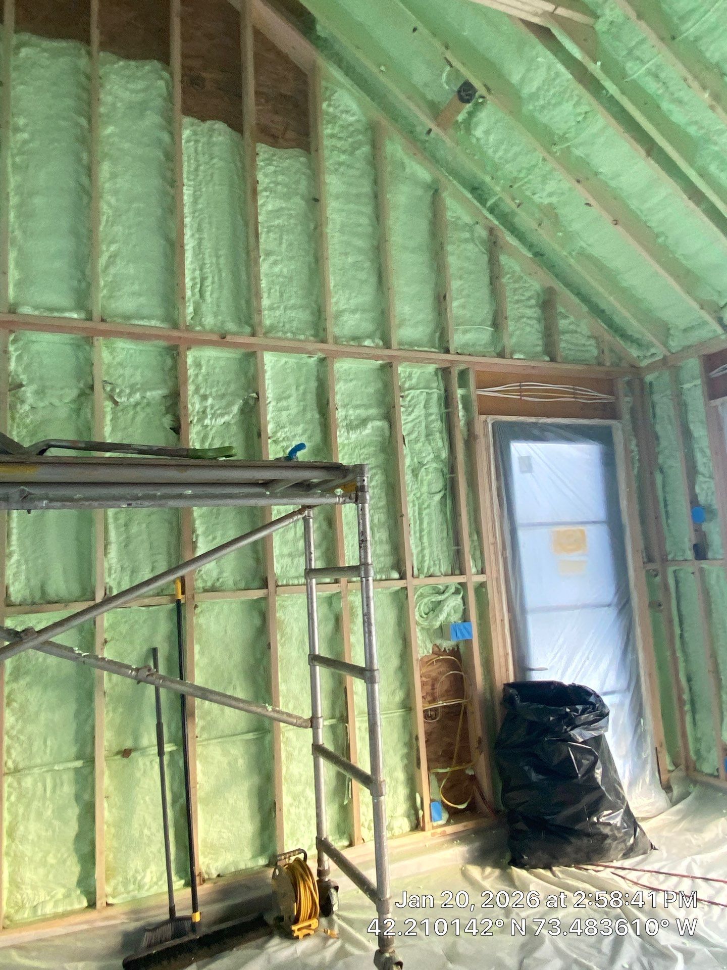 Detached Garage using Closed Cell Spray Foam by NYS Foam & Energy