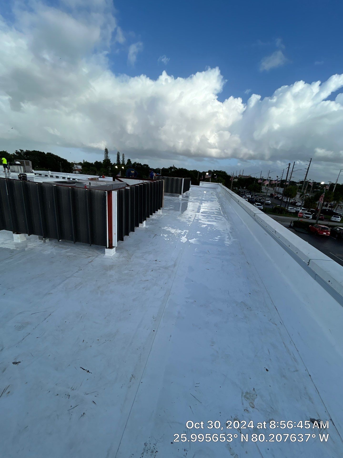COMMERCIAL REROOF GAF TPO EVERGUARD 60 MIL SMOOTH WITH 1-1/2" INSULATION by Earl W. Johnston Roofing
