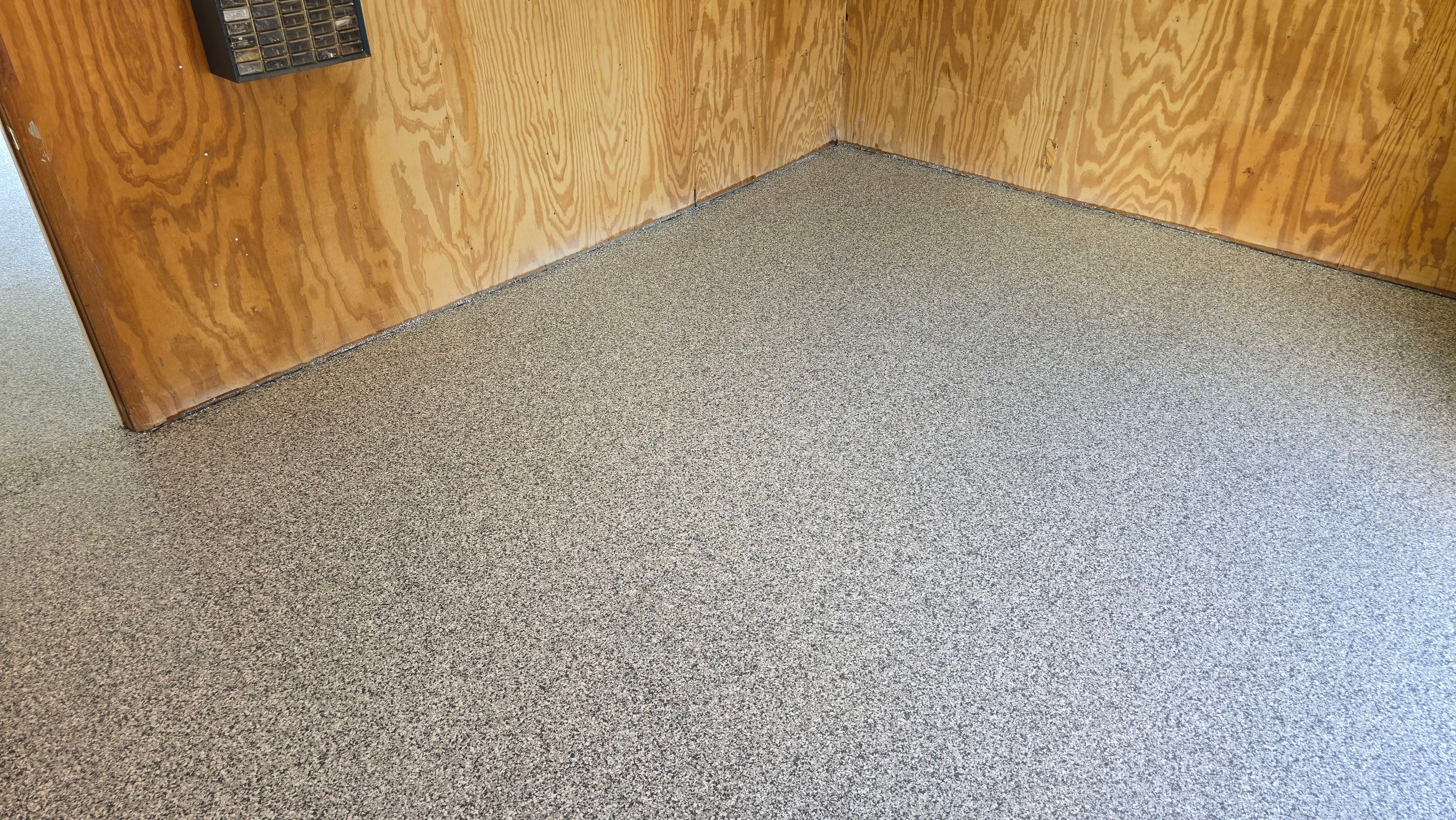 Garage using Gravel by Elite Floor Solutions
