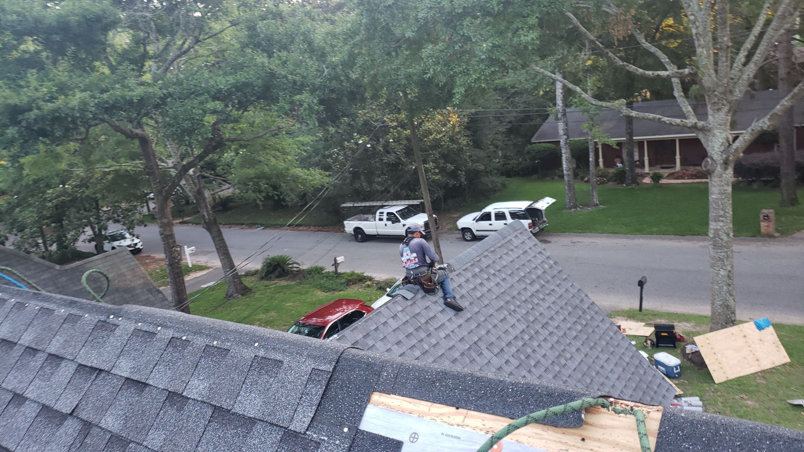 Residential Roofing Installation using Roof Replacement by American Roofing & Construction LLC