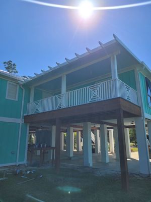 Elevated Patio Cover w/Pergola Trim