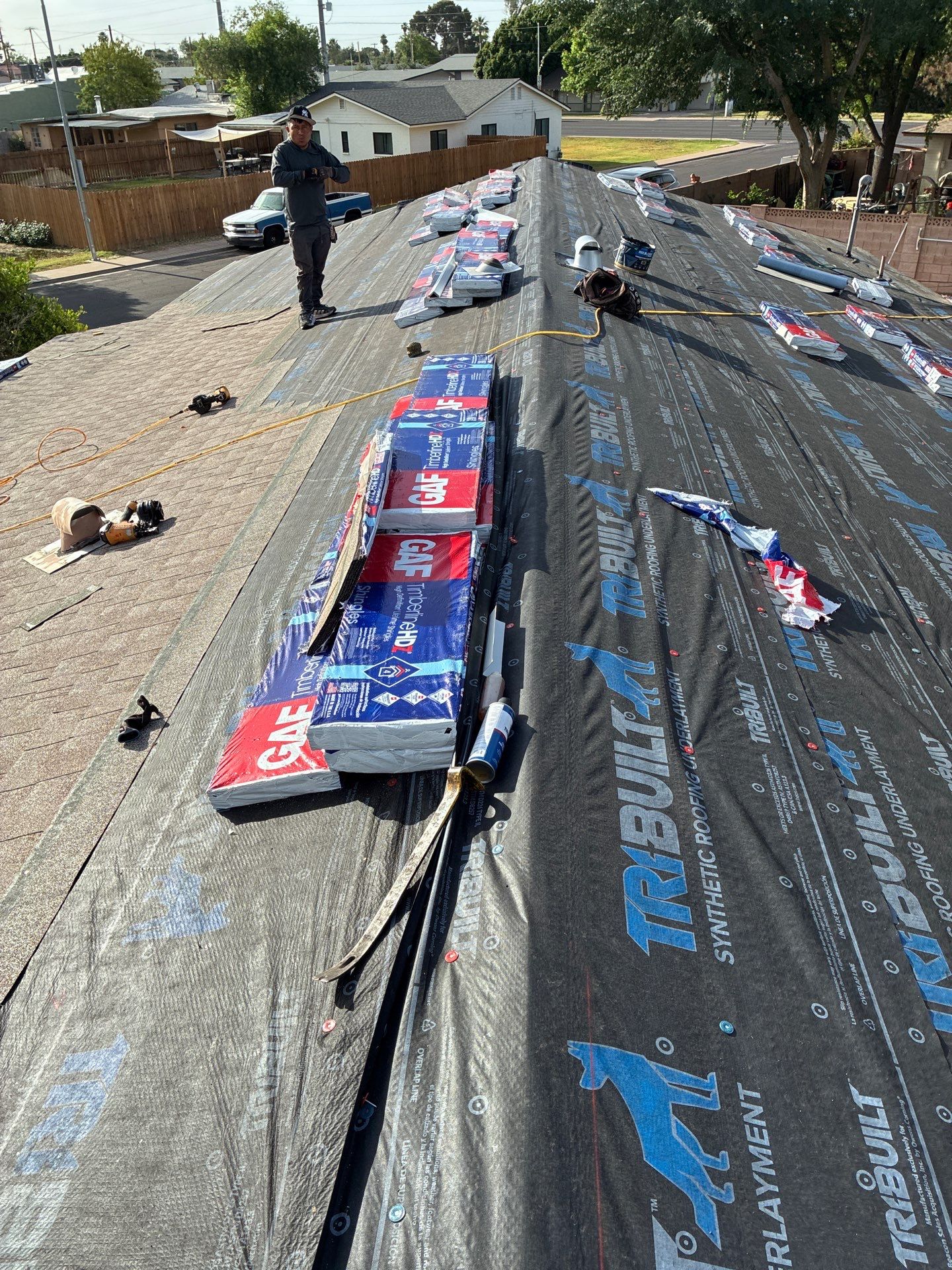 New GAF Roof in Mesa, Arizona by Weather-Tite Roofing