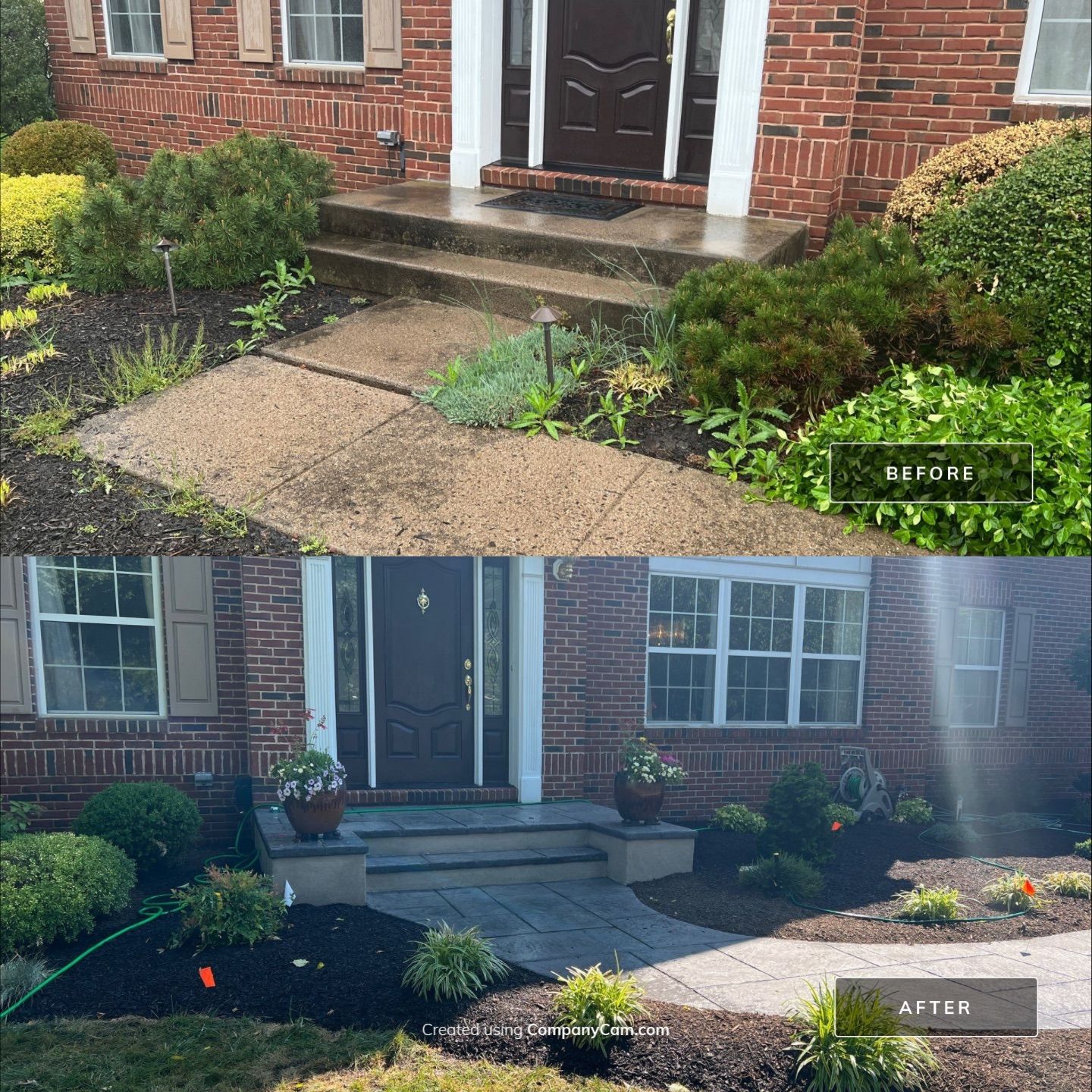 Walkway + Porch Remodel - Yardley, PA by Architectural Concrete Design