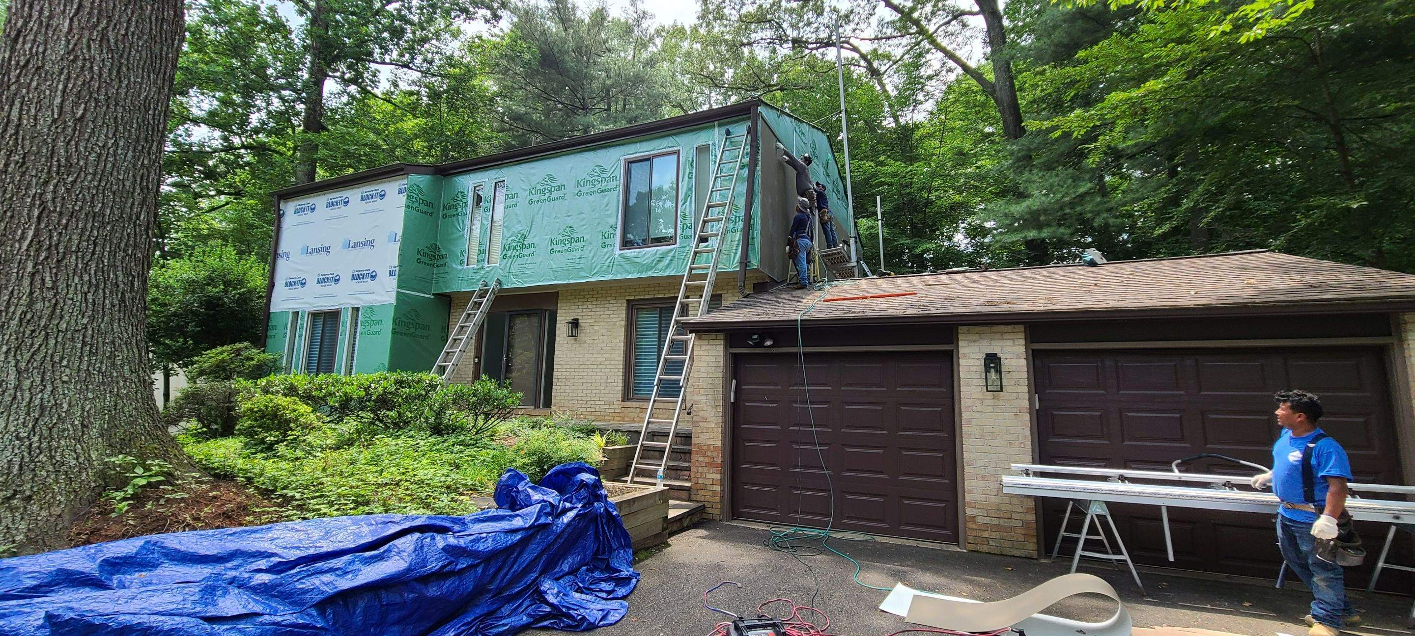 James Hardie Board and Batten Siding and ProVia entry door by Window Depot of Annapolis
