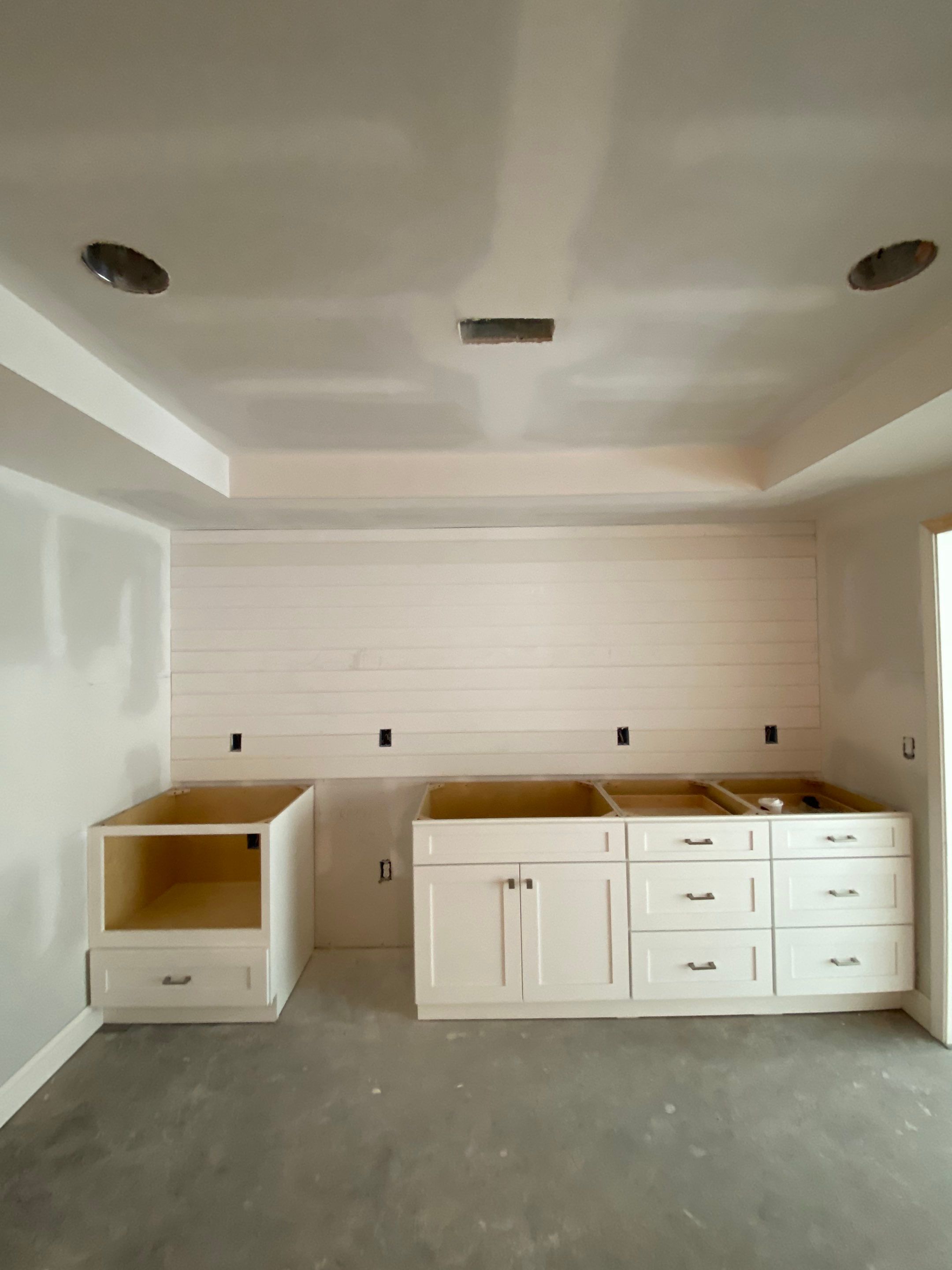 Marietta Basement Remodeling Featuring Custom Wet Bar and Marble Shower by Swift Home Renovations