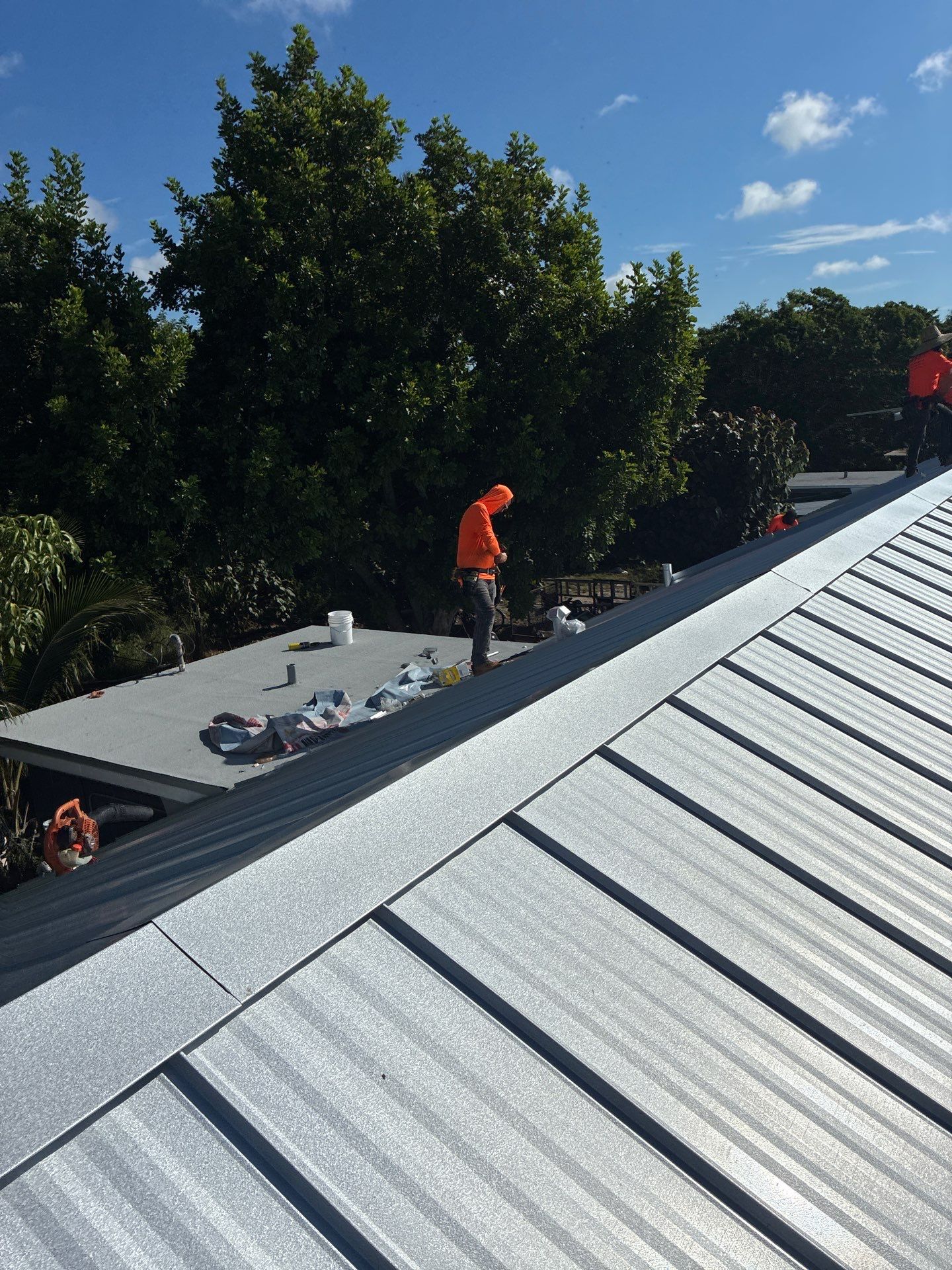 24ga 1" Nail-Strip Mill Finish by Total Roofing System The Metal Roof Experts