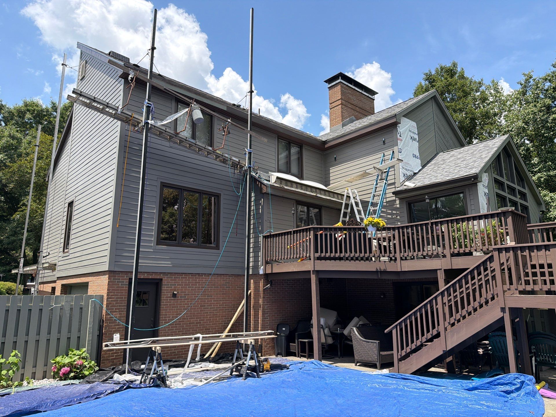 James Hardie Lap & Board and Batten in Aged Pewter at Allison Park by Ideal Siding Pittsburgh