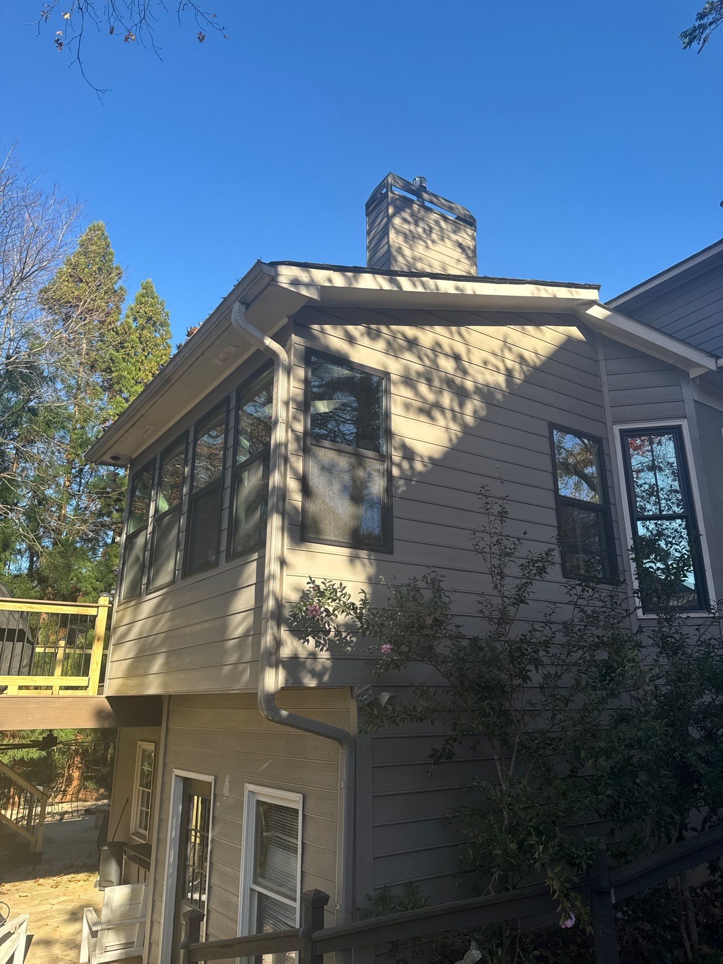 Custom Multi-Level Composite Deck and Sunroom Addition in Suwanee by Swift Home Renovations 