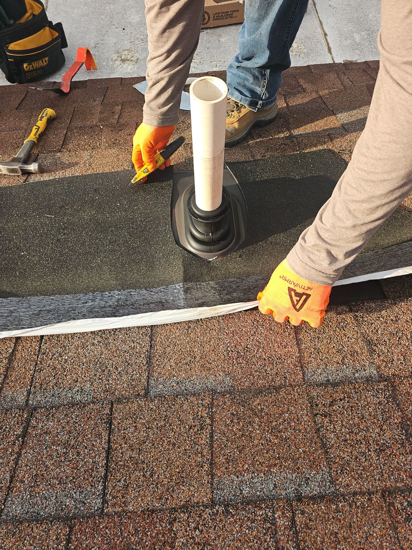 Roof Repair - Vent, Siding, and Chimney Flashing and Partial Roof Replacement by Winchester Roofing