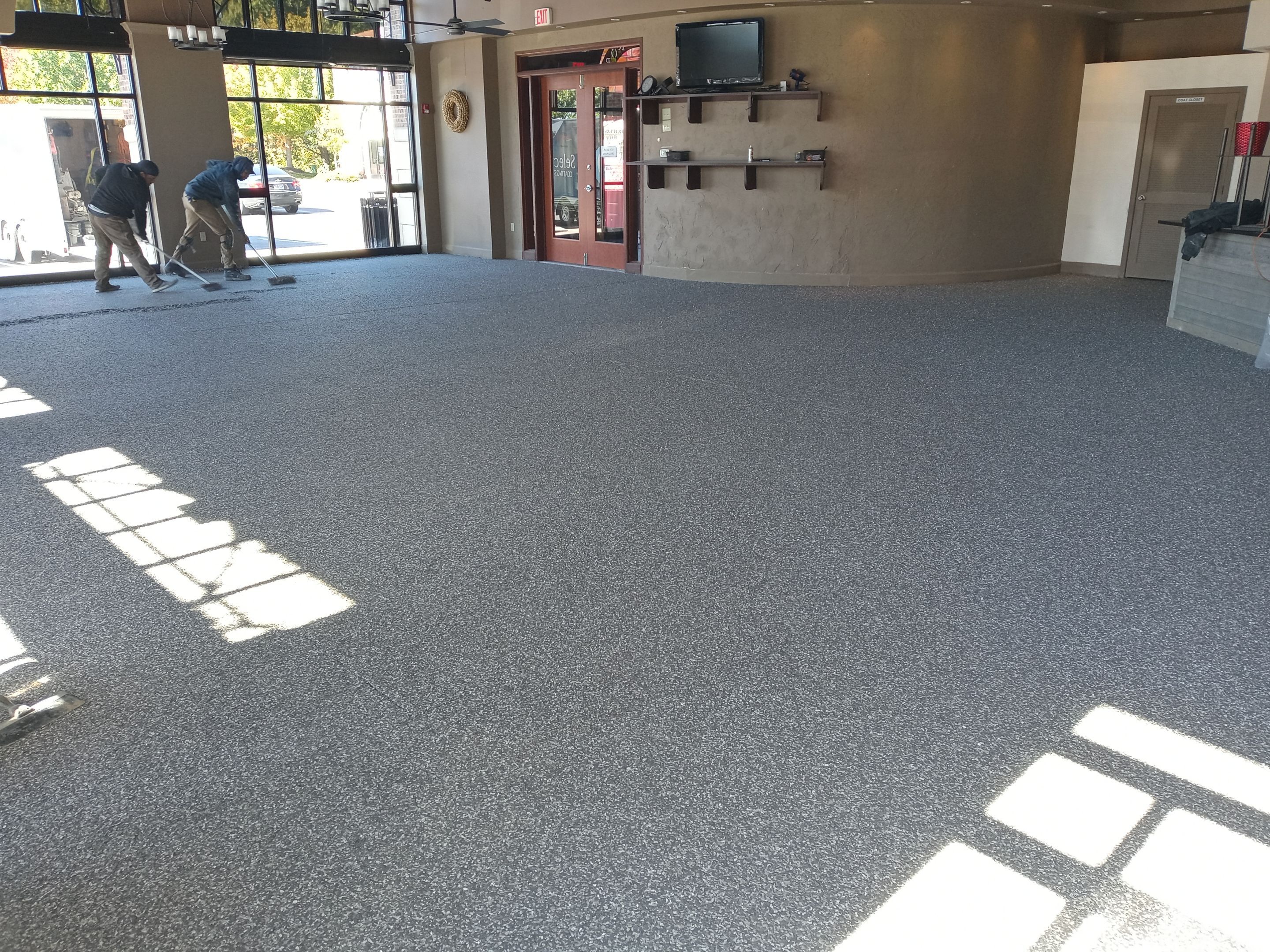 Commercial Floor using Silver Creek by Select Painting, Coatings & Garage Cabinets