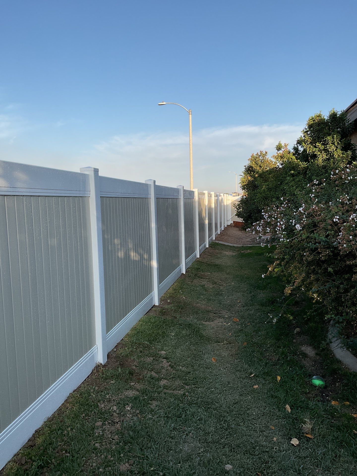 Fence Installation using Vinyl by Fence Guys Inc. 