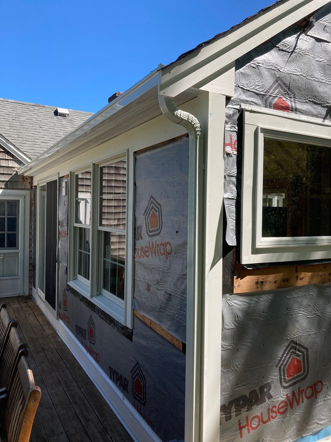 Gutter Installation using 5" Box Style Aluminum Gutter by Gutter Pro Enterprises