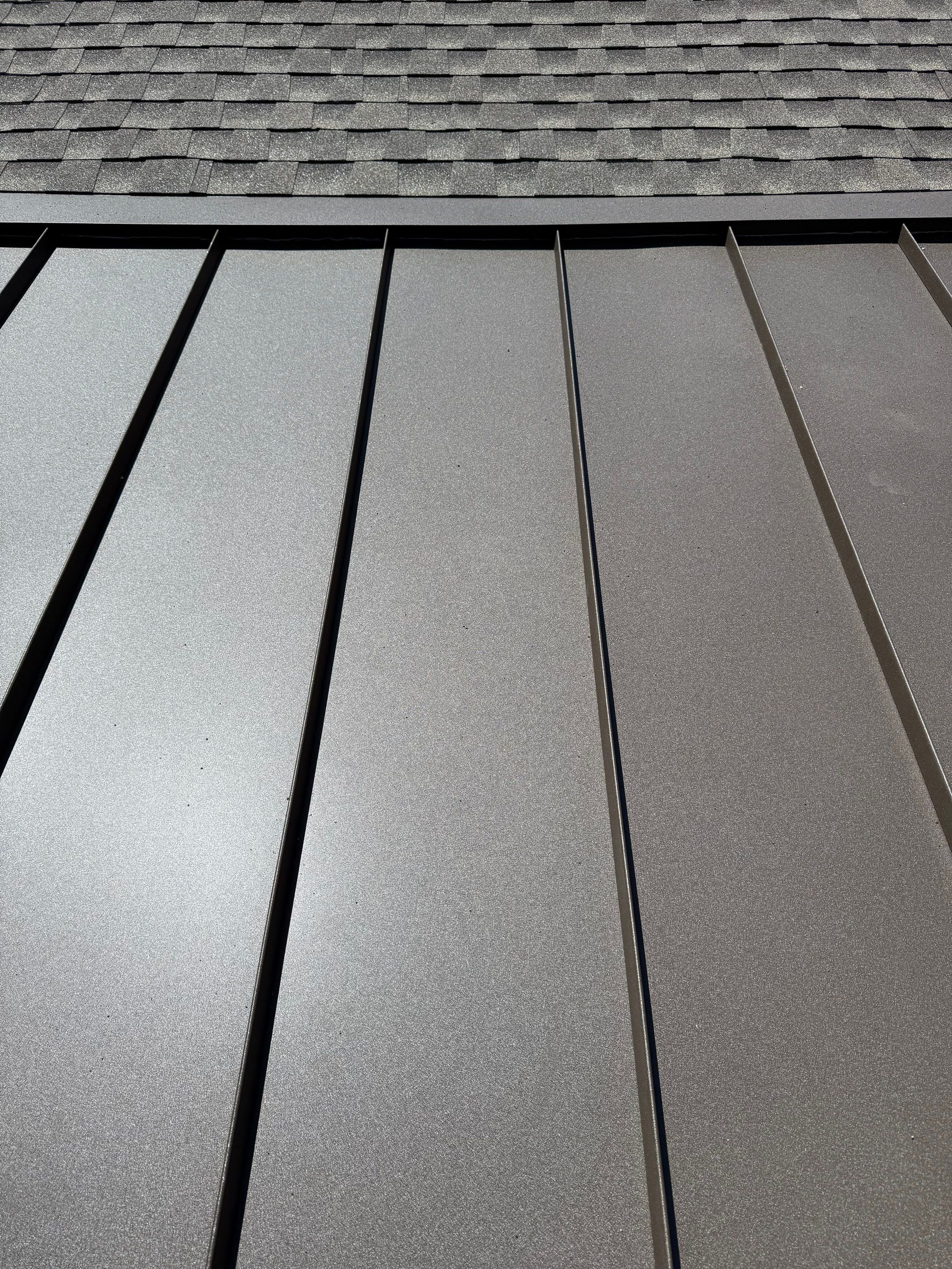 GAF Timberline HDZ Weathered Wood - 5” white gutters by Pro Performance Roofing