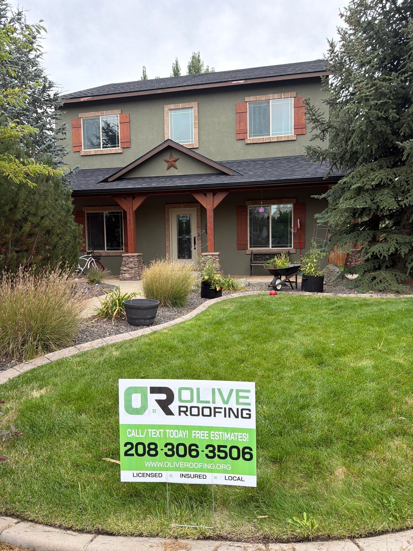 Residential Roof Replacement for Two-Story Stucco Home in Star by Olive Roofing