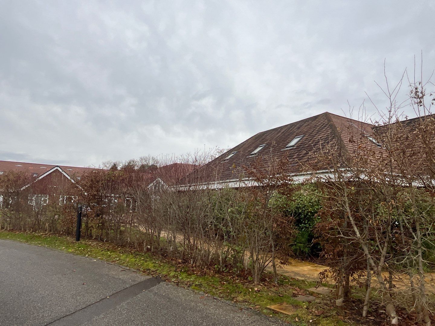 Large Care Home Roof Clean using Mosmatic FSC and Biocide by Ges Exterior Cleaning ltd