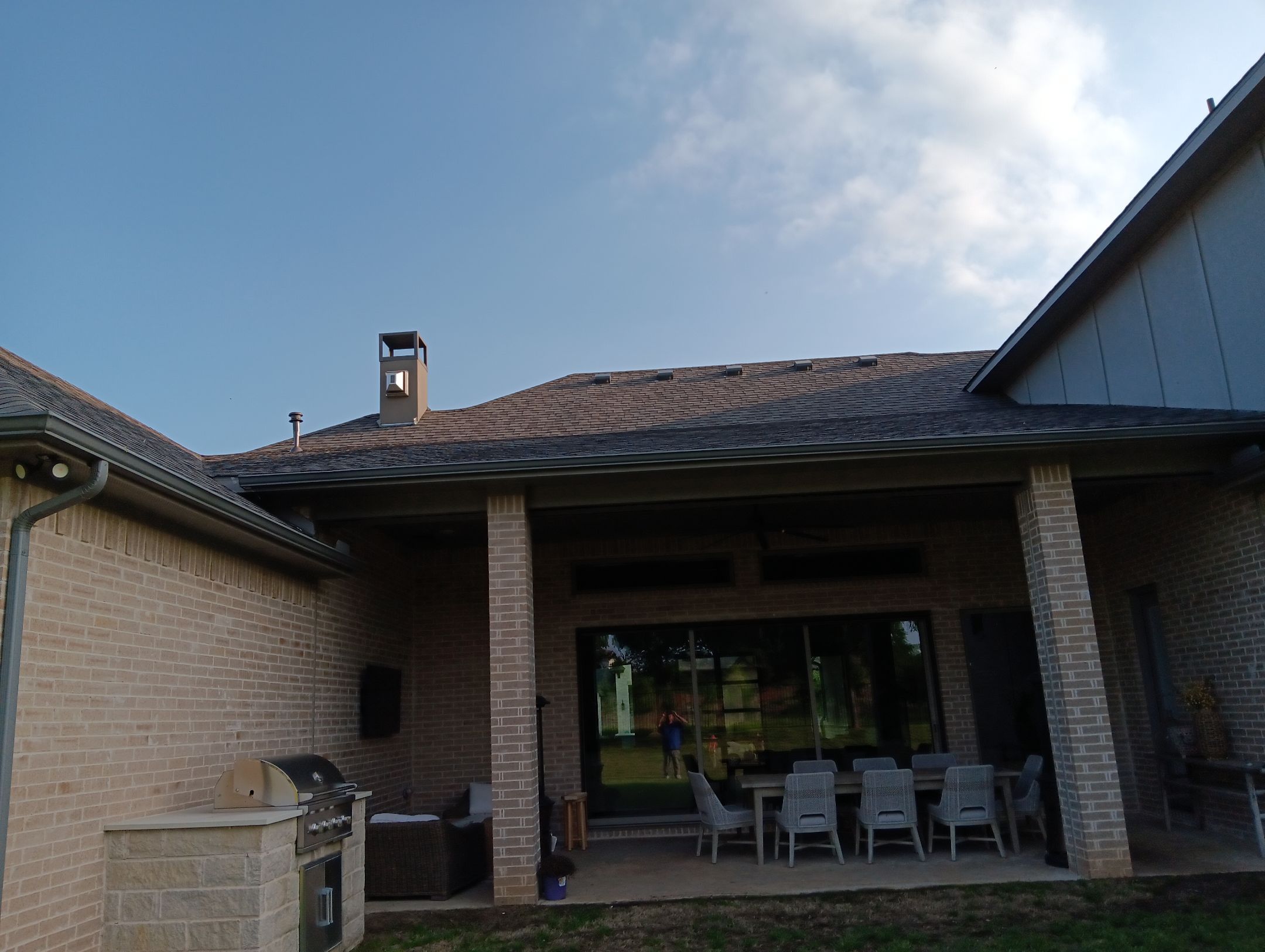 Insurance Claim Roof and Gutters using Certainteed Landmark Weathered Wood by Tex-Line Roofing
