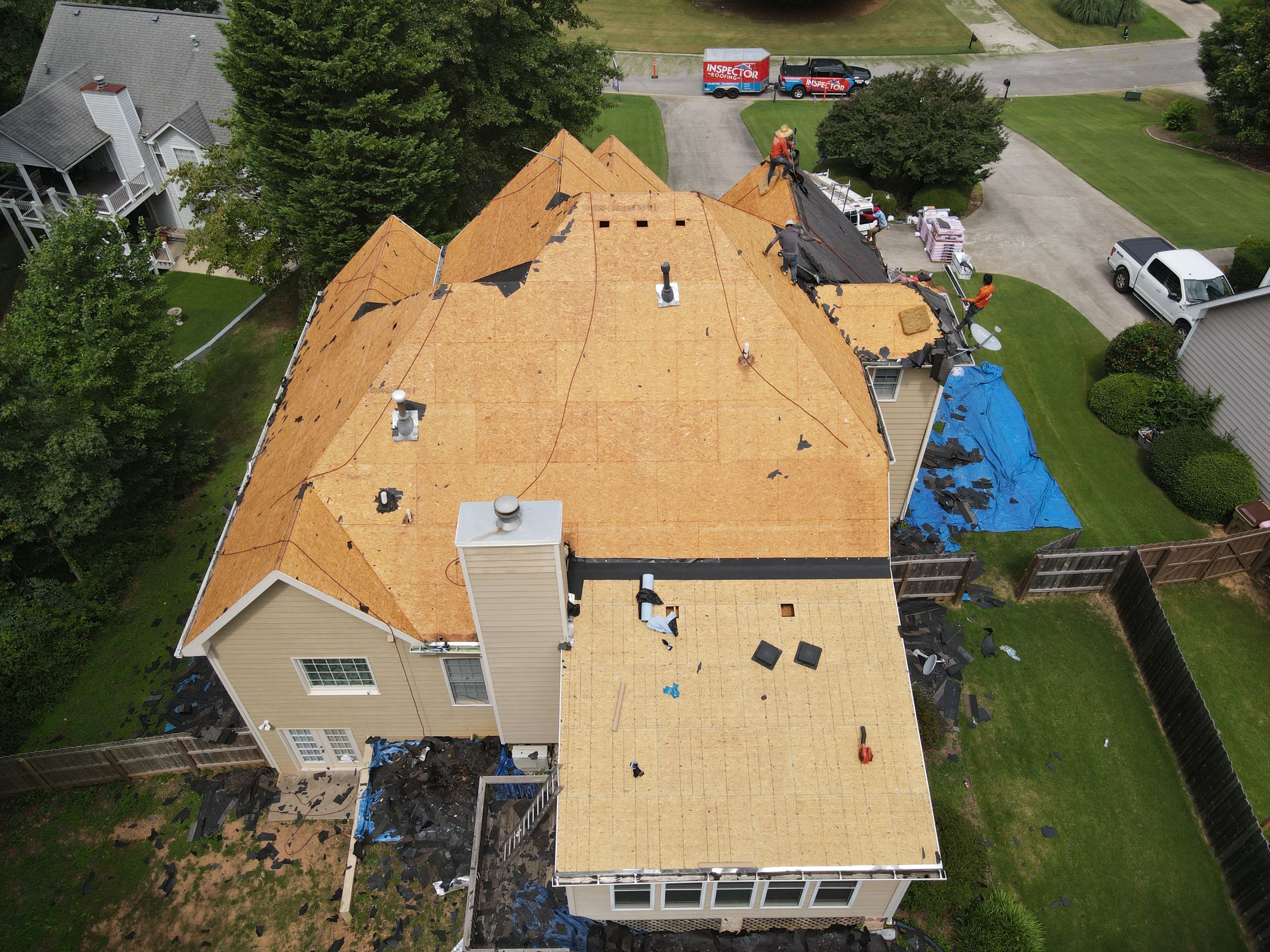 Residential Roofing Installation using Owens Corning by Inspector Roofing and Restoration