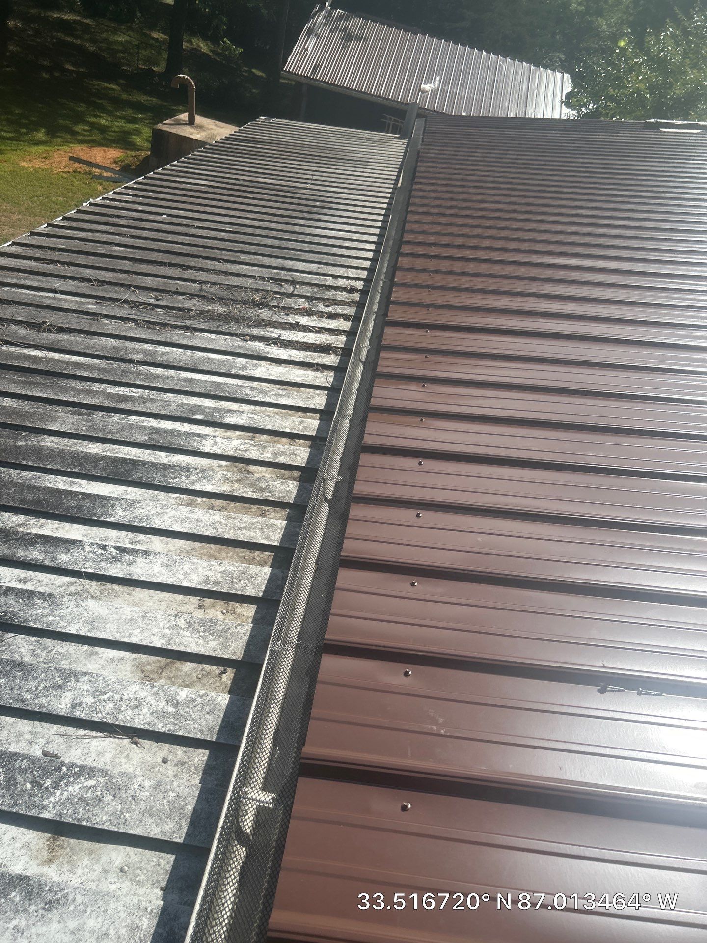 Metal Roof Replacement in Sylvan Springs (Brown) by The Roofing Dudes