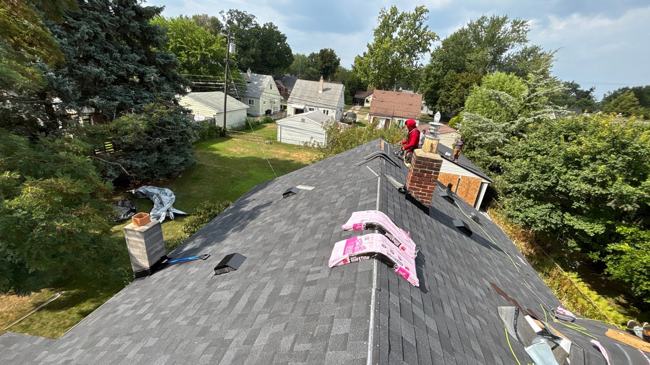 Roof Replacement using Owens Corning Onyx Black by 180 Contractors