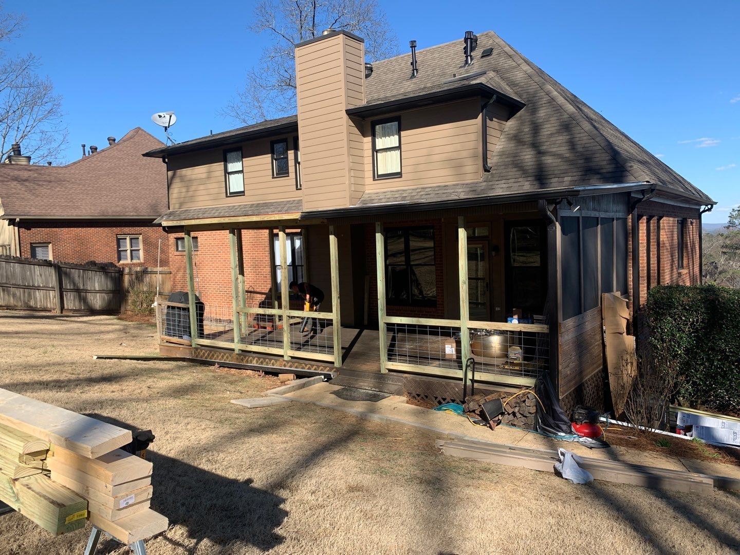 Lake Crest Circle - Roof and Deck Installation  by Pillar and Pine