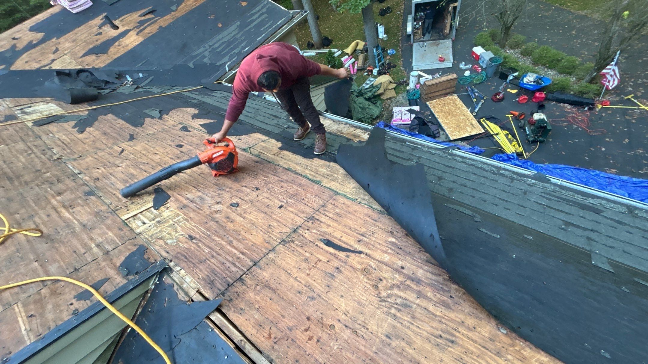 Roof Replacement using Owens Corning Slatestone Gray by 180 Contractors