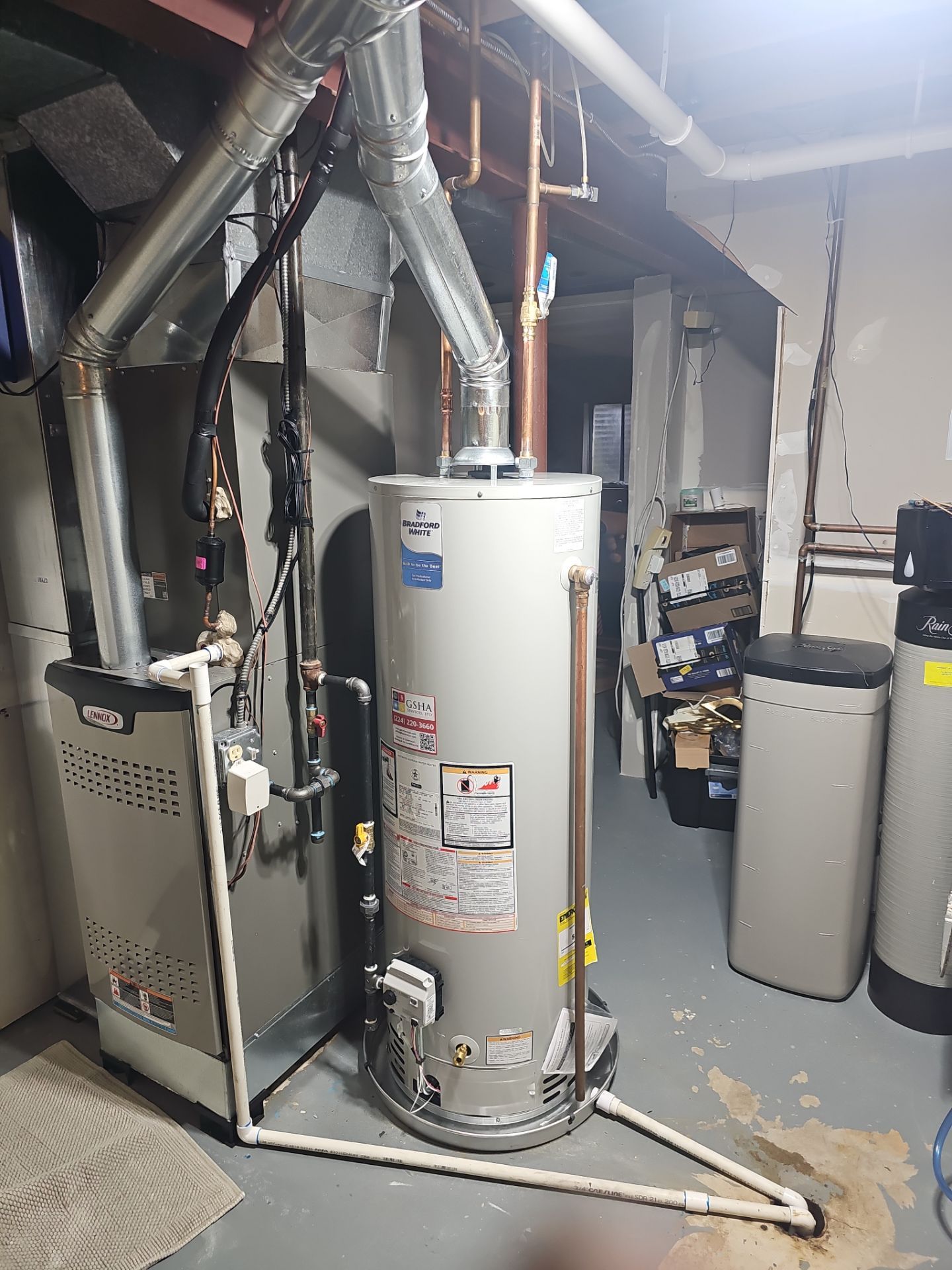 Bradford White Water Heater Installation by GSHA Services LTD