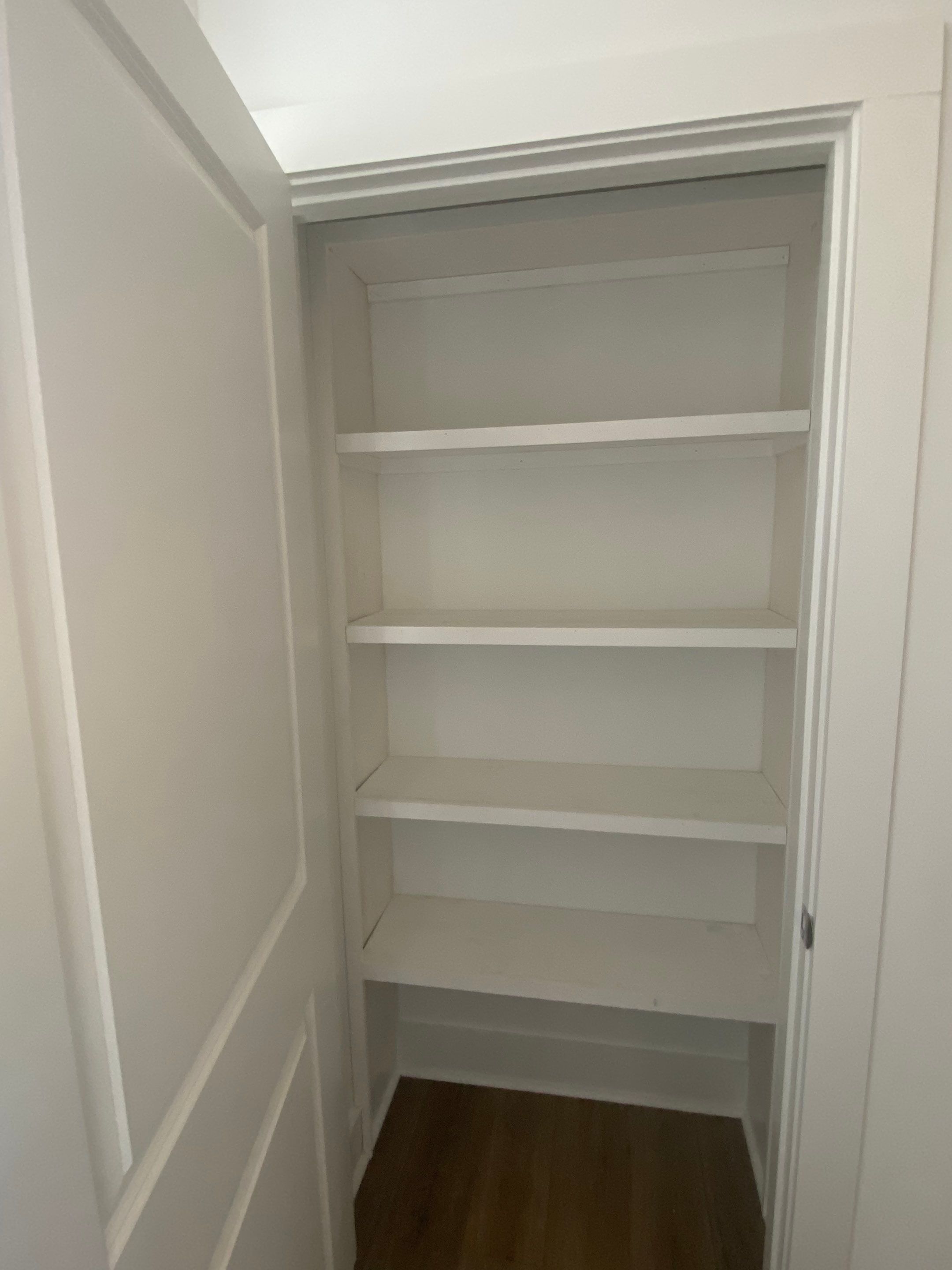 Custom Closet Shelving and Shiplap Finishing in Eatonton by PGP Surface Solutions, LLC