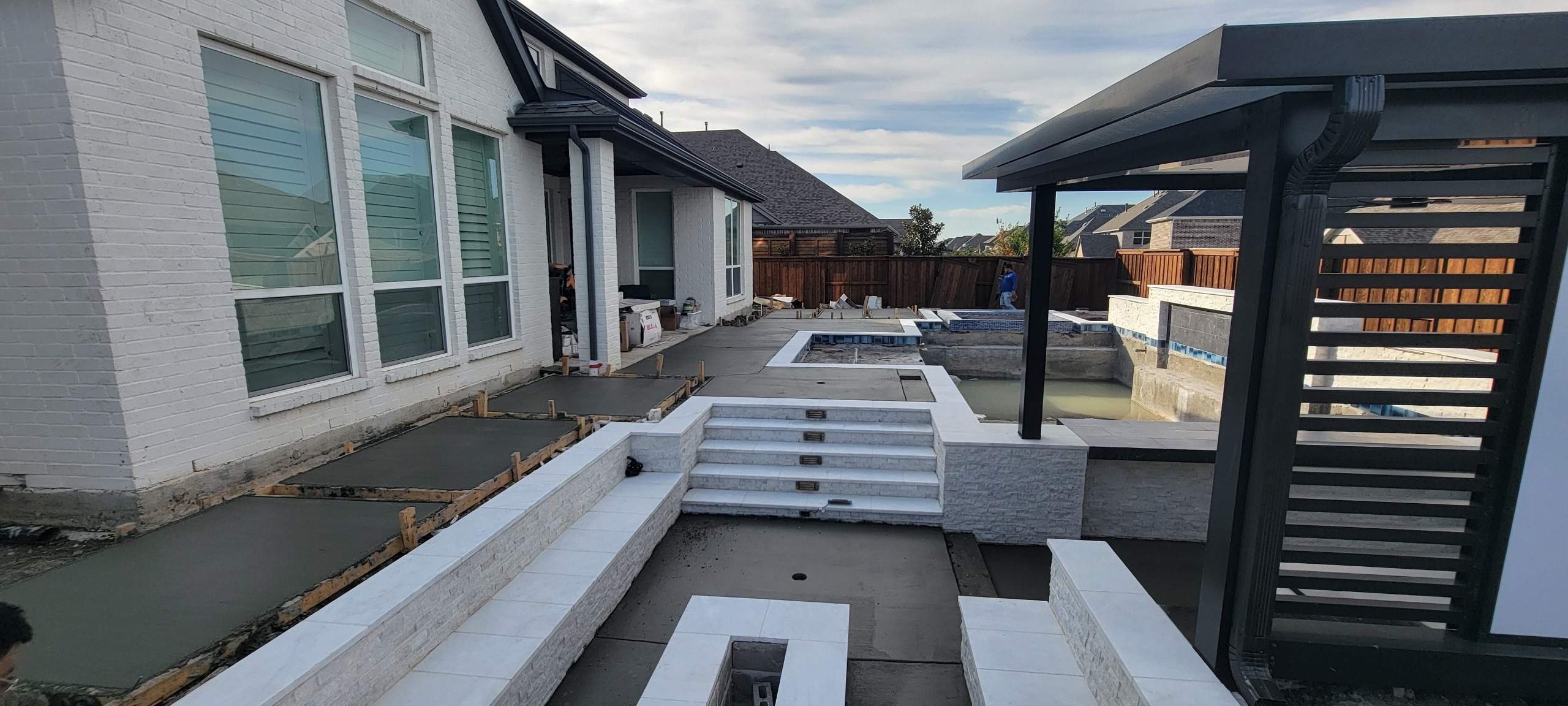 Jumbo Pool, Spa, and Sunken BBQ and Fire Pit by Pinnacle Pools and Spas - DFW