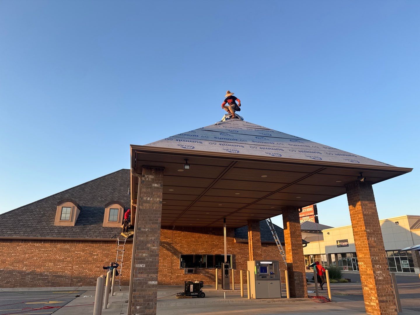 Bank Reroof by Castillo Roofing