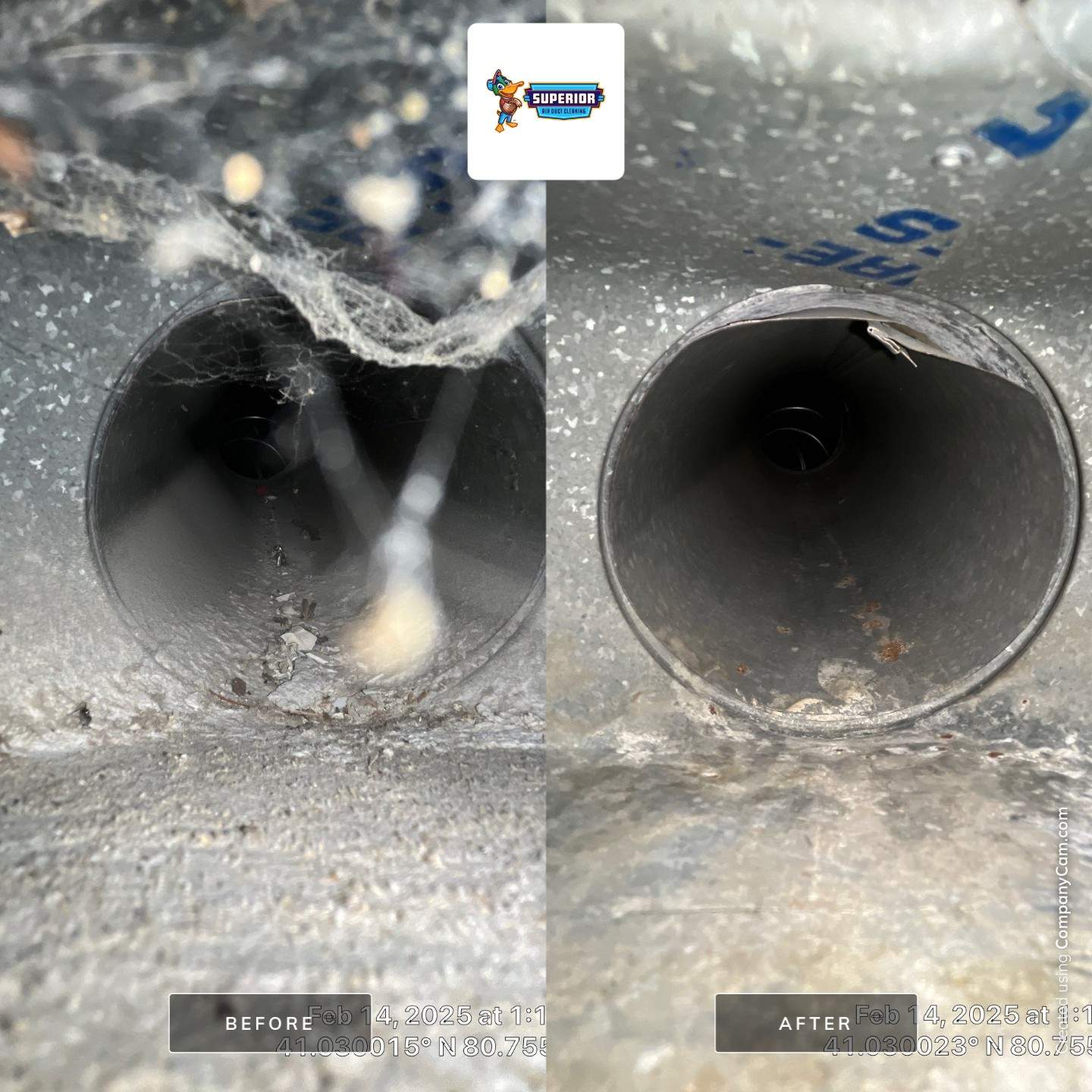 Air Duct Cleaning With a Vacuum Truck in Canfield, OH by Superior Air Duct Cleaning