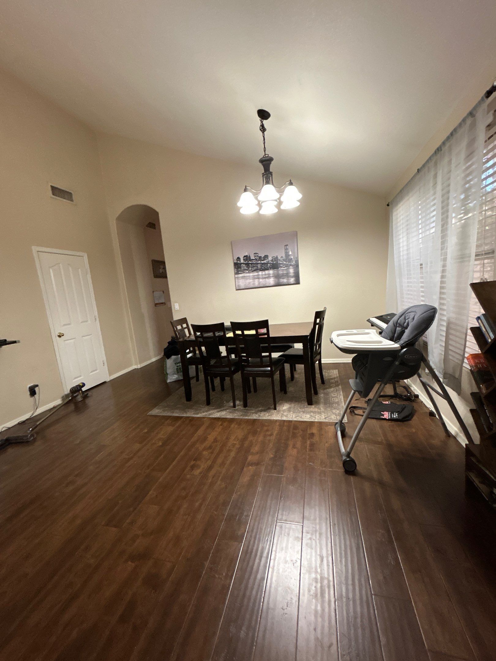 Dark Wood Laminate Flooring and Interior Renovation in Chandler by CompanyCam Sales Demo