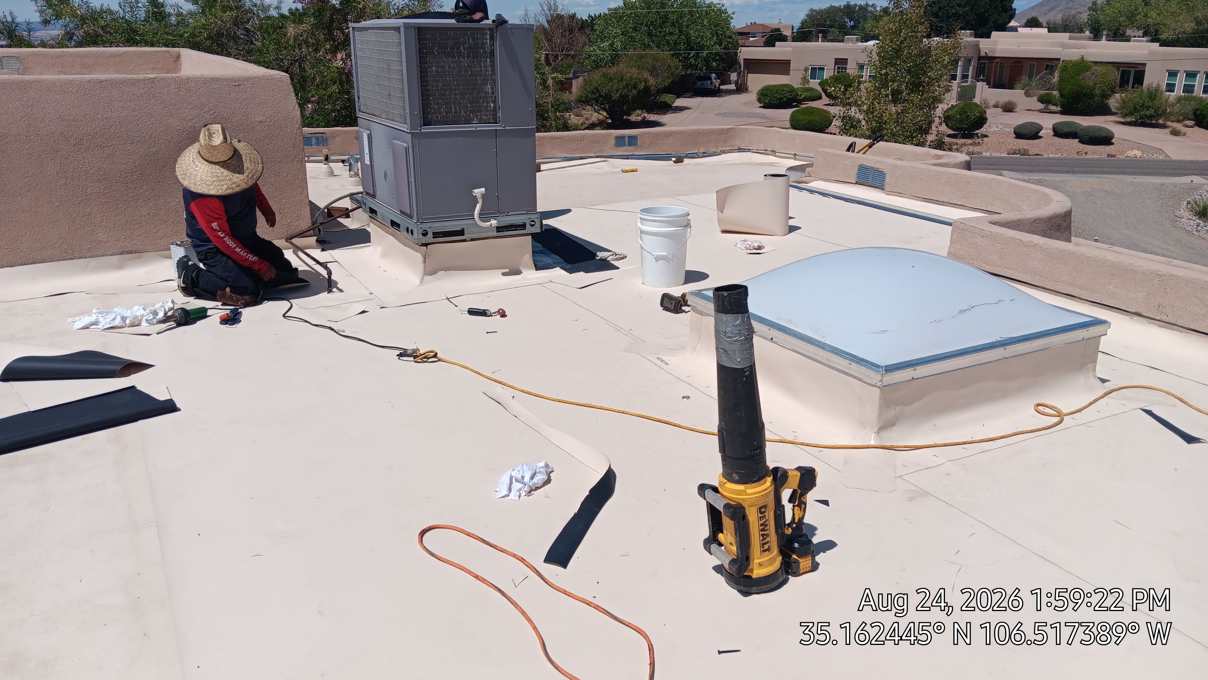 TPO Roof Replacement and Wood Repair in Albuquerque by Doyle Roof Masters Inc