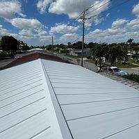 24ga 1" Nail-Strip Regal White  by Total Roofing System The Metal Roof Experts