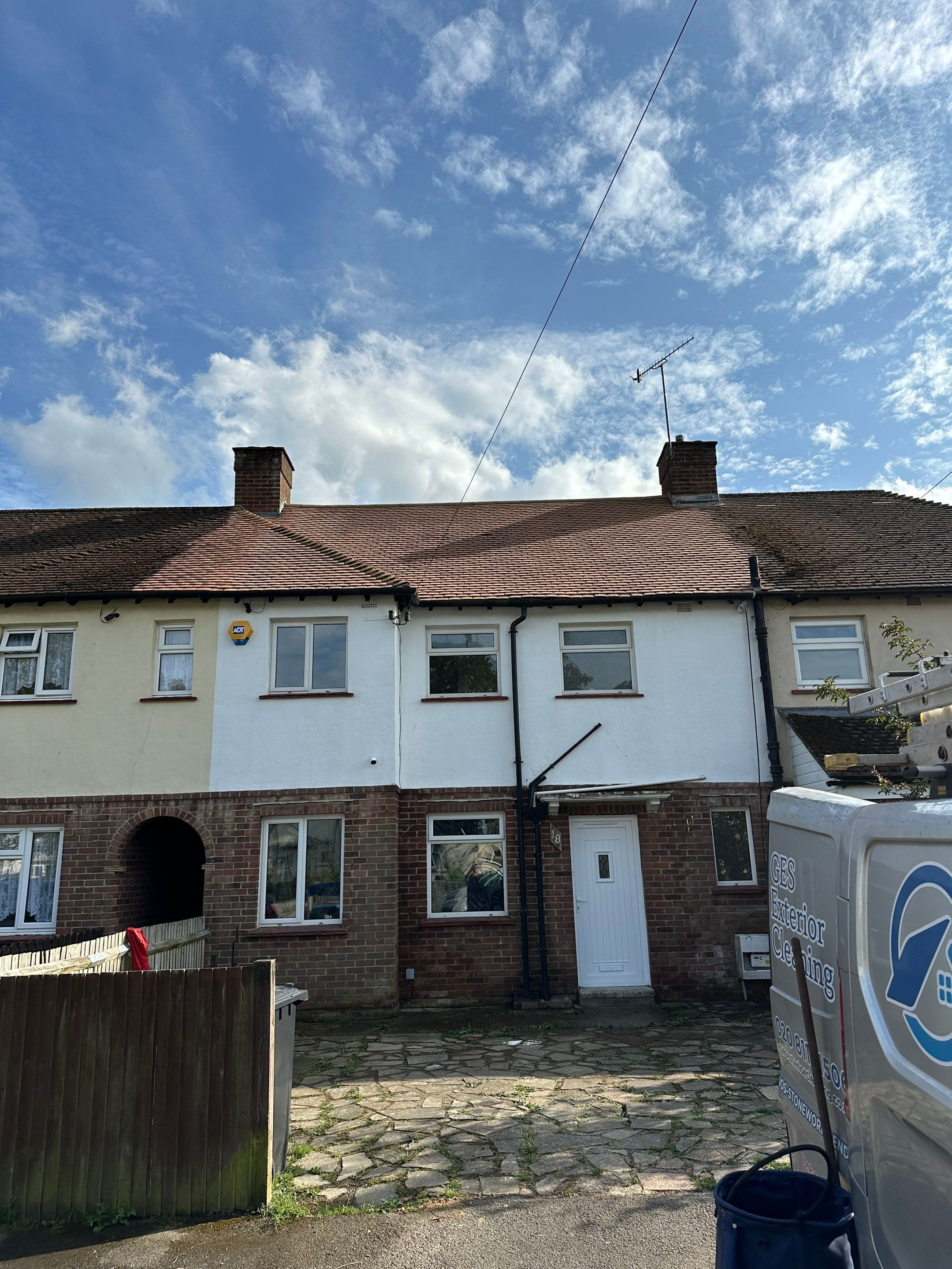 Roof Clean  - Moss Removal - Gutter Clean using Honda 15lpm Low Pressure Washing Machine by Ges Exterior Cleaning ltd